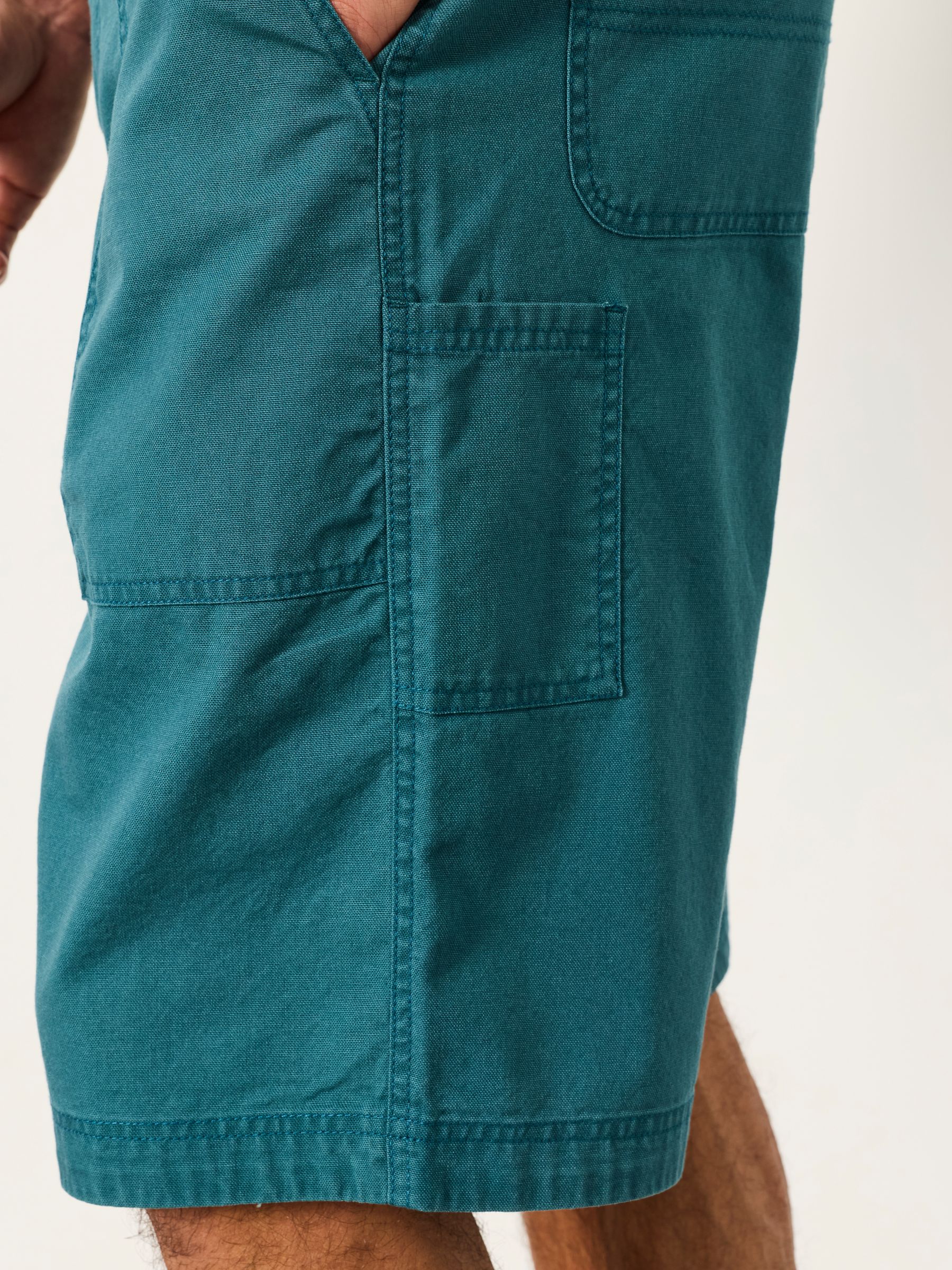 Pascal Dark Teal Blue Utility Shorts - Image 4 of 6