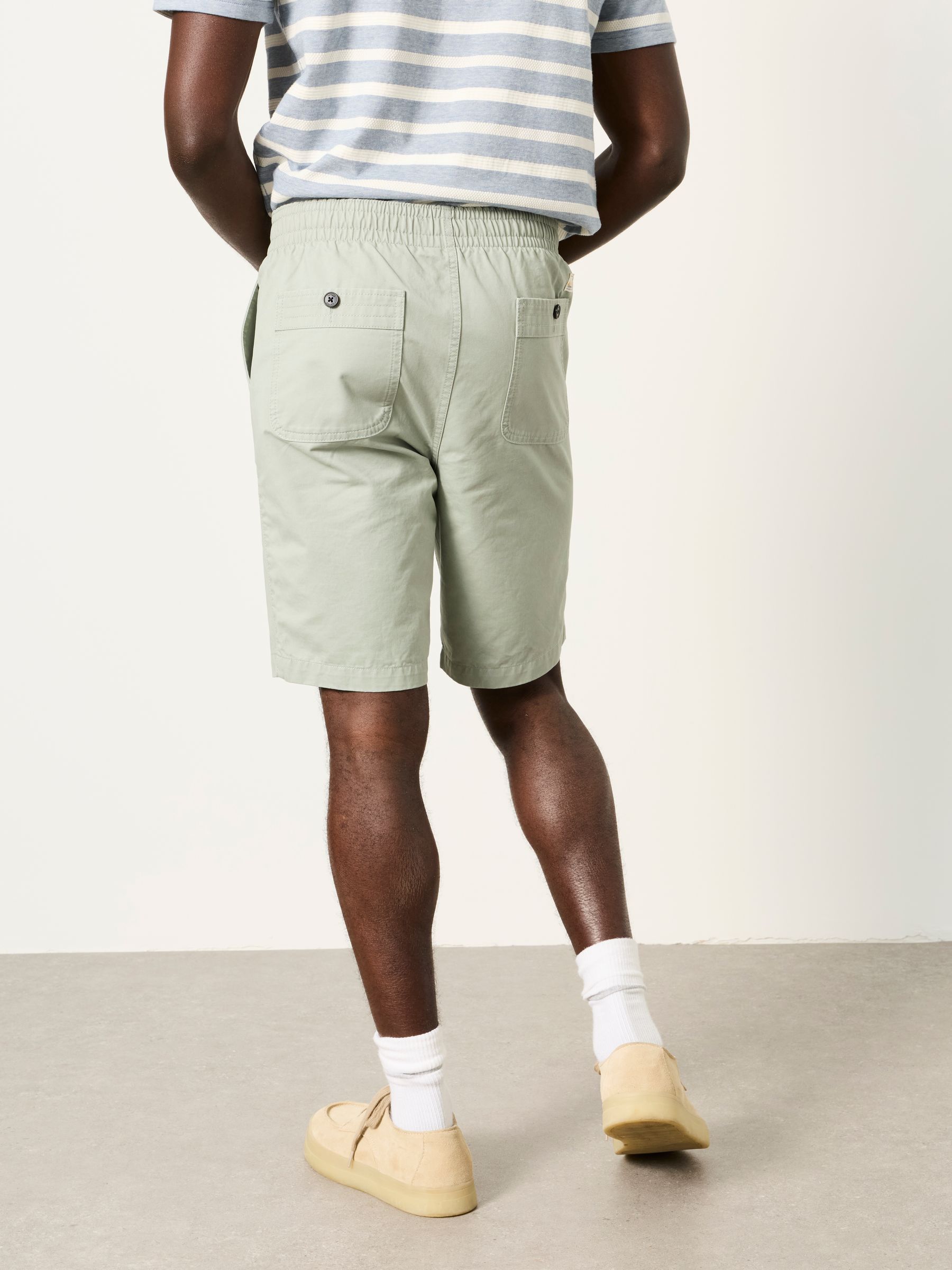 Selsey Sage Green Pull On Shorts - Image 2 of 6