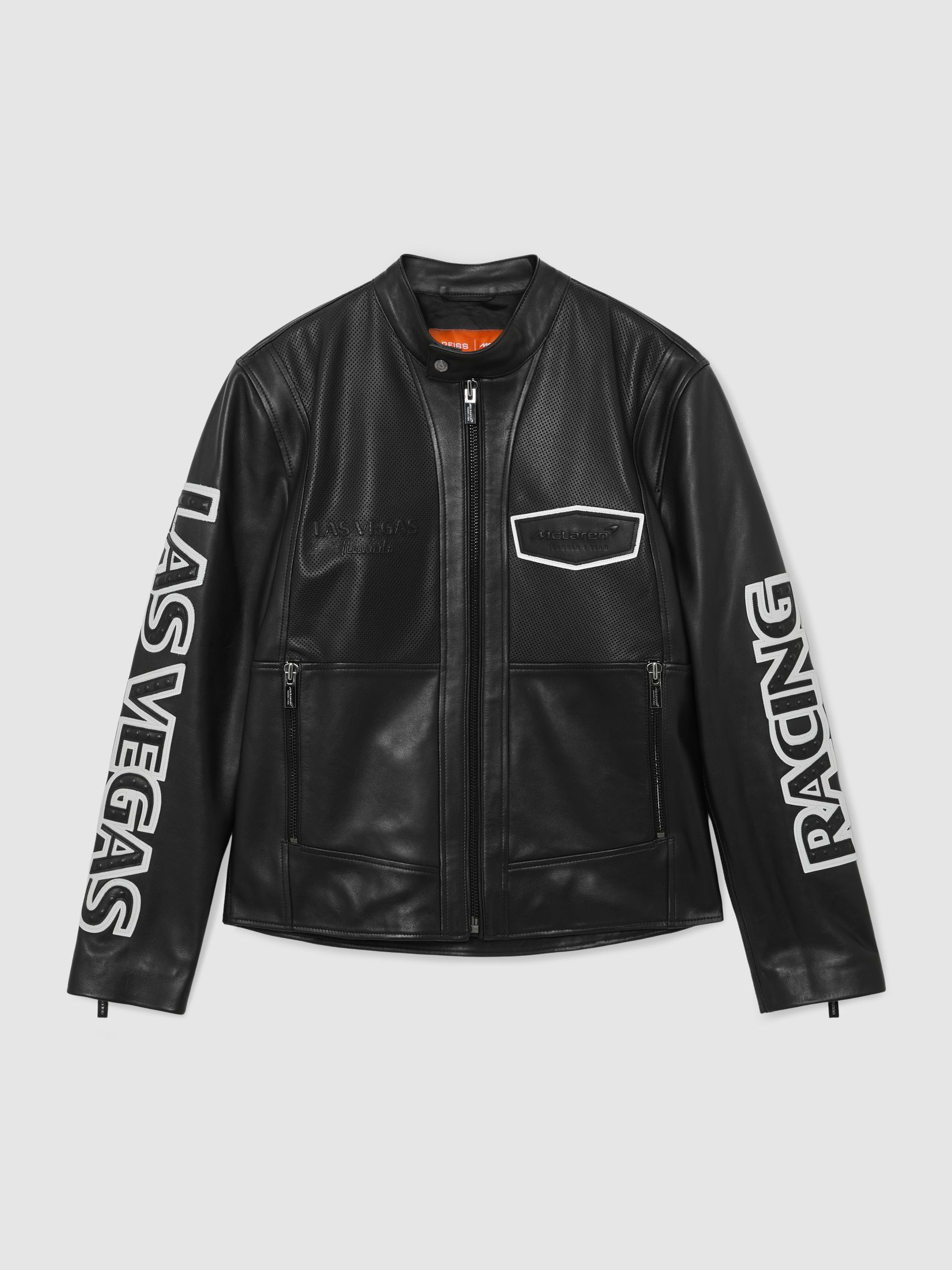 McLaren F1 Team Las Vegas Biker Jacket in Black - Image 2 of 7