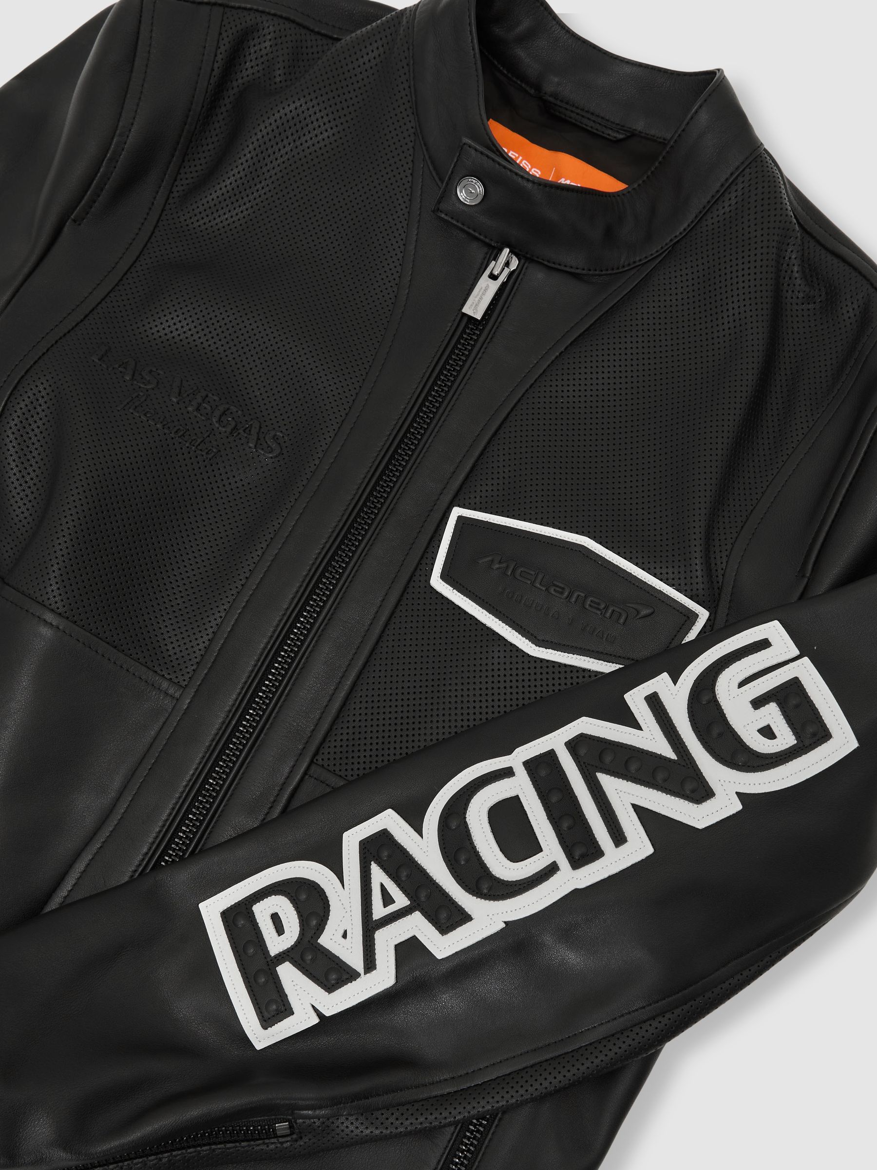 McLaren F1 Team Las Vegas Biker Jacket in Black - Image 3 of 7