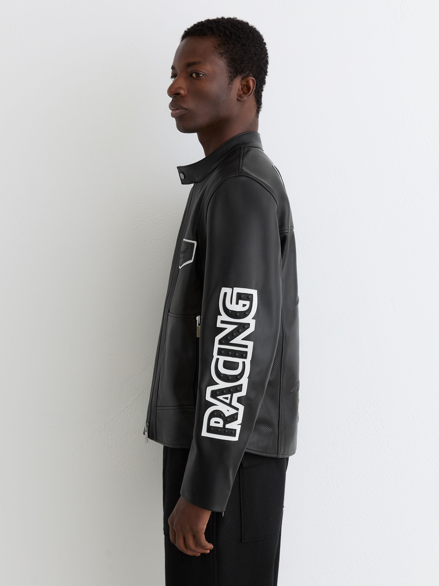 McLaren F1 Team Las Vegas Biker Jacket in Black - Image 5 of 7