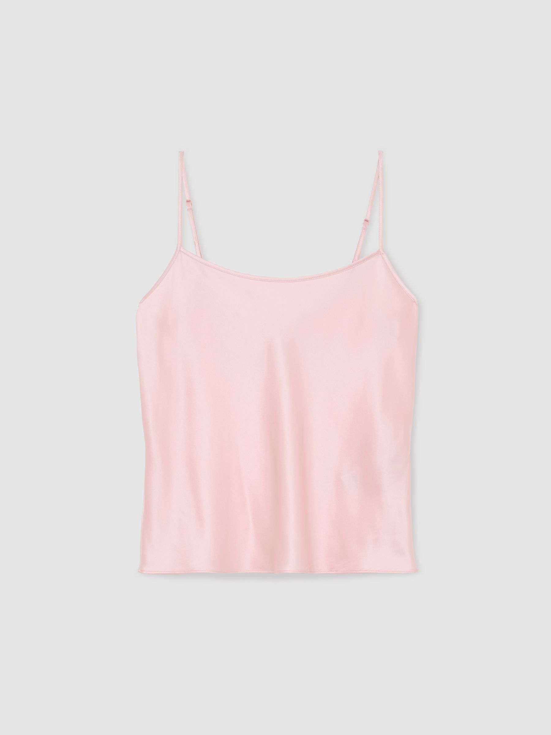 Silk Cami Top in Pink - Image 2 of 6
