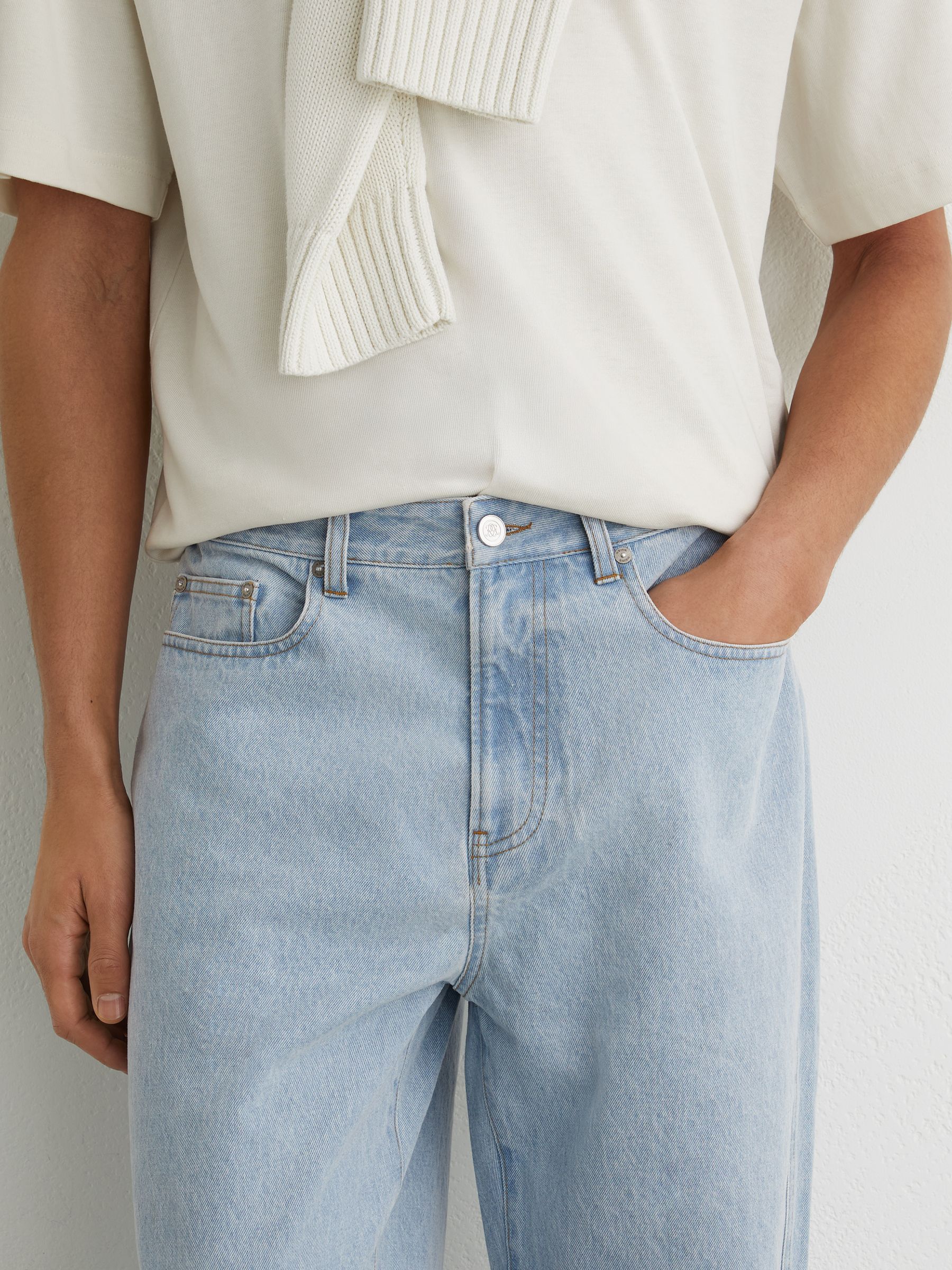 Jean bleu pâle délavé - Image 4 de 7