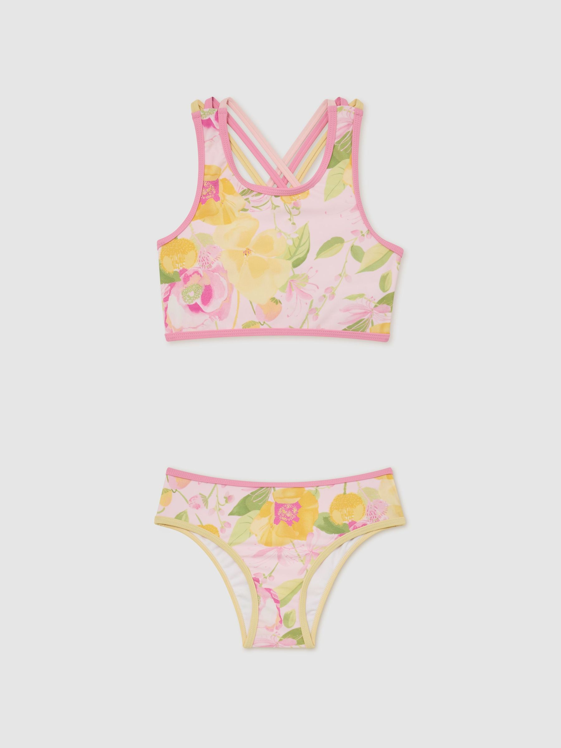Floral Print Bikini Set in Pink - Image 2 of 3