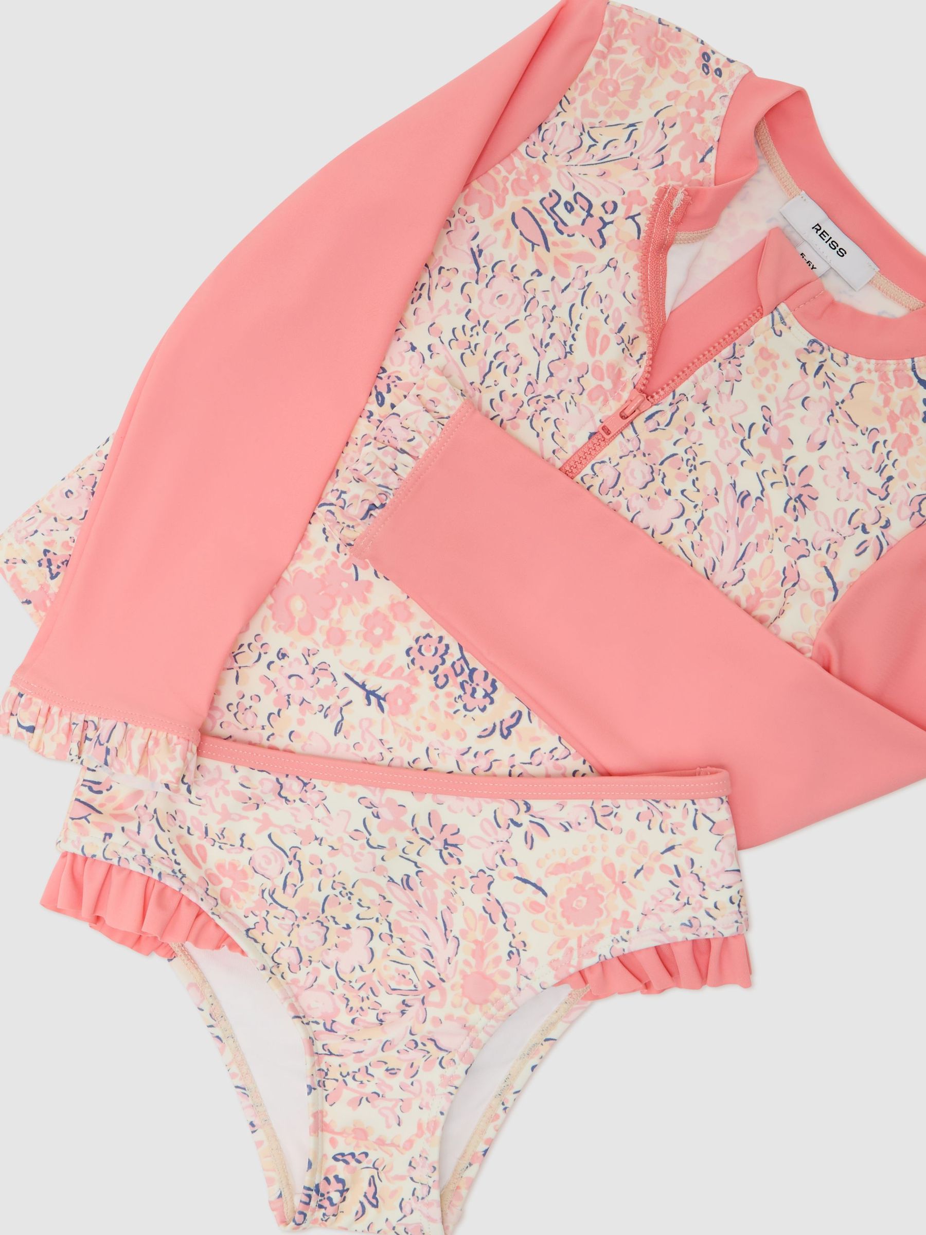 Rash Vests in Pink Print - Image 1 of 3