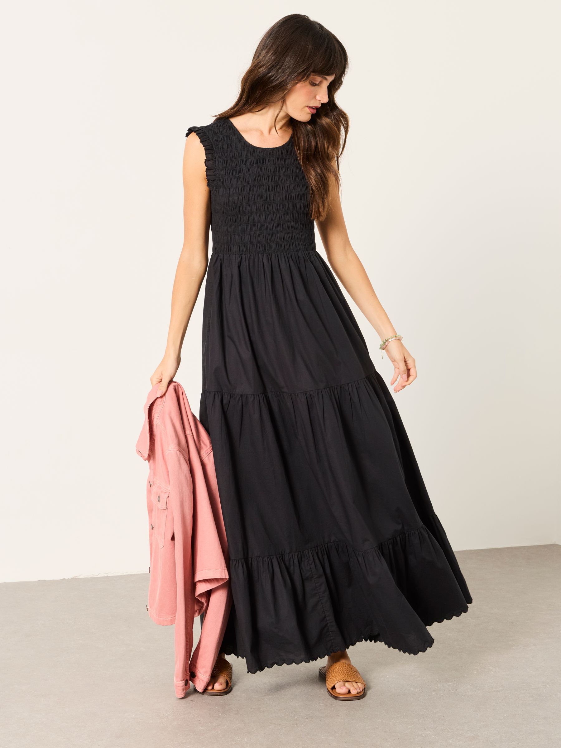 chinese dress ladies See The Light Maxi Dress Black