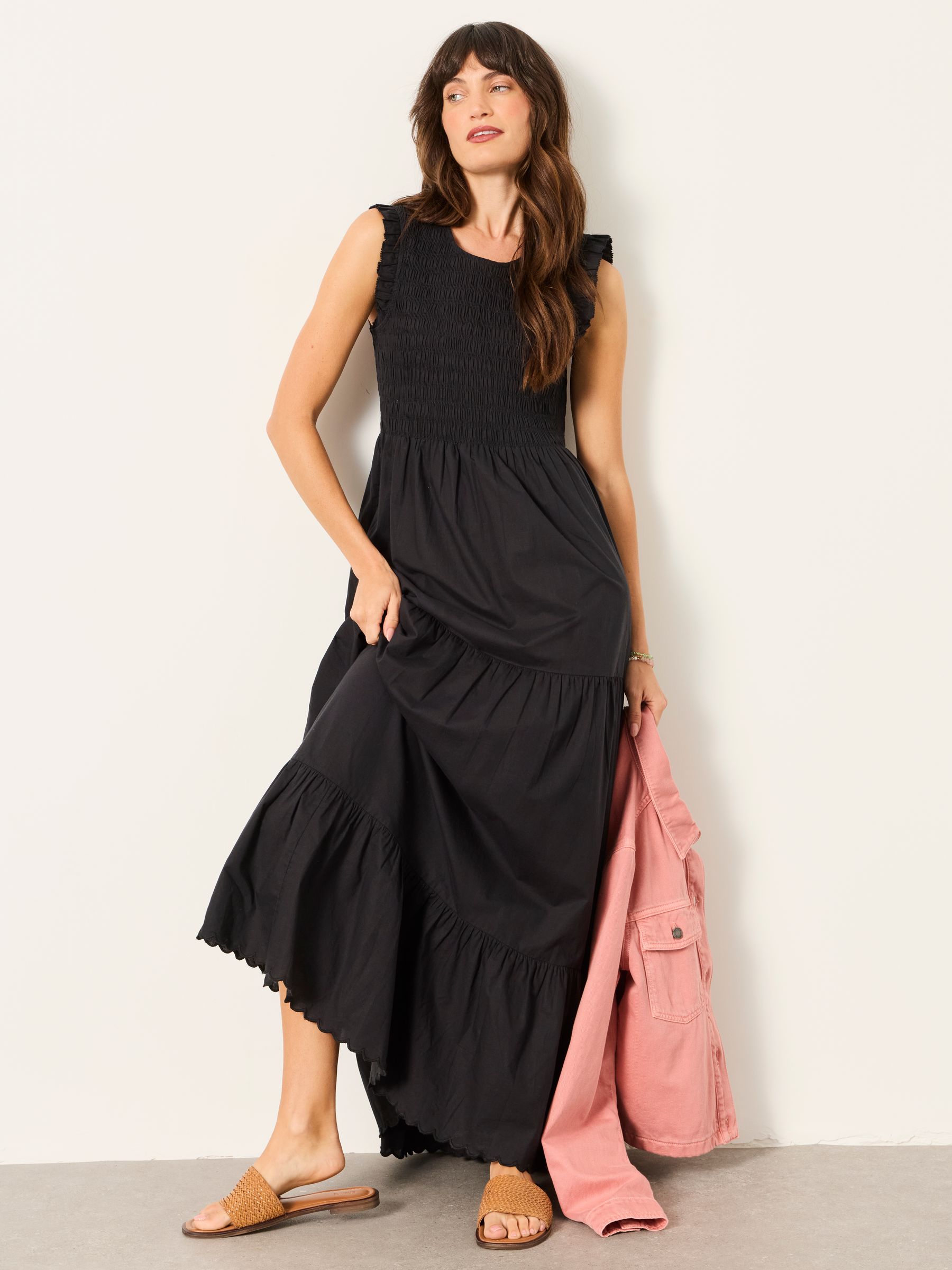 Anais Black Regular Maxi Dress - Image 3 of 6