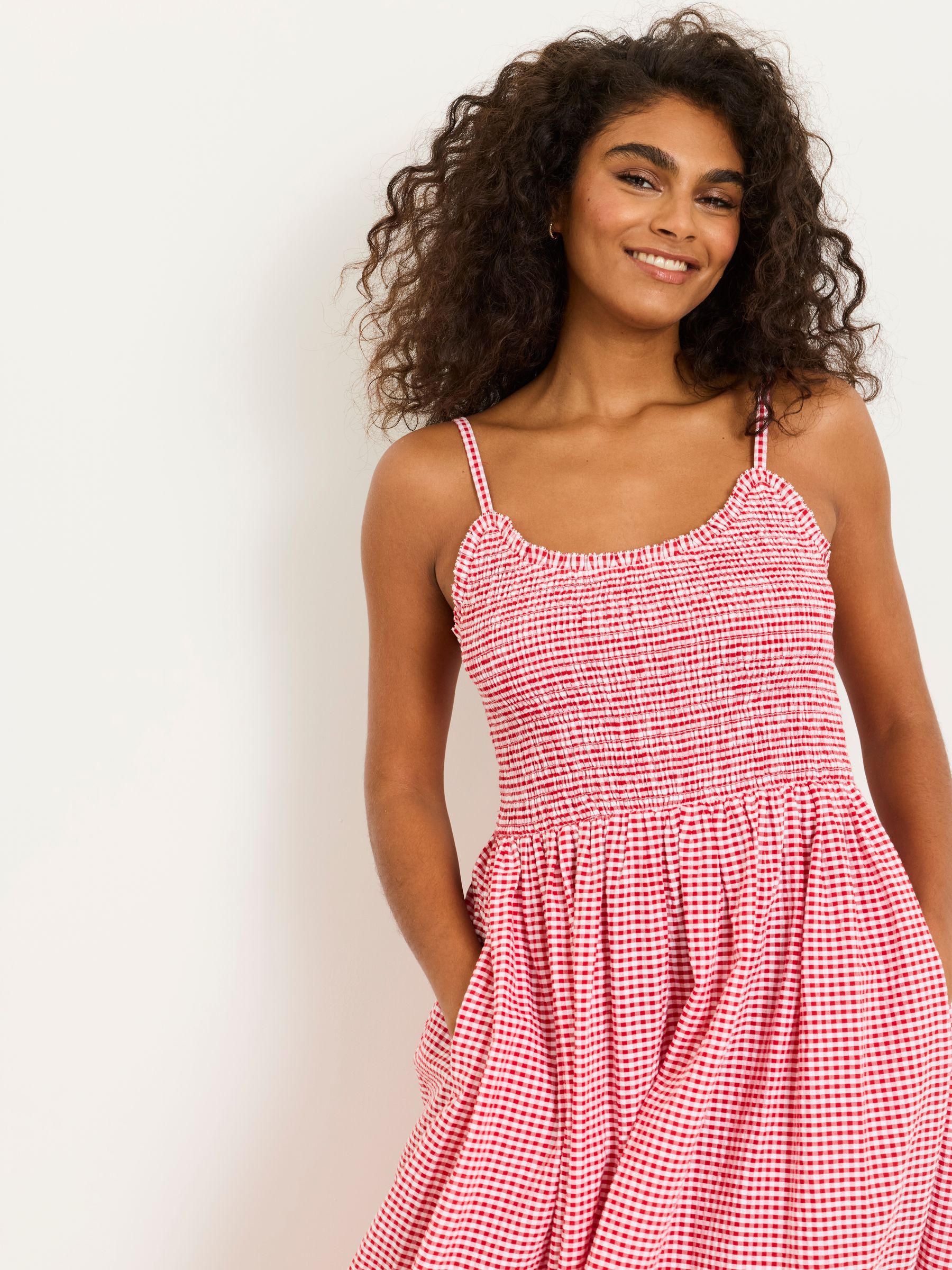 Emmy Red Regular Midi Dresses - Image 3 of 6