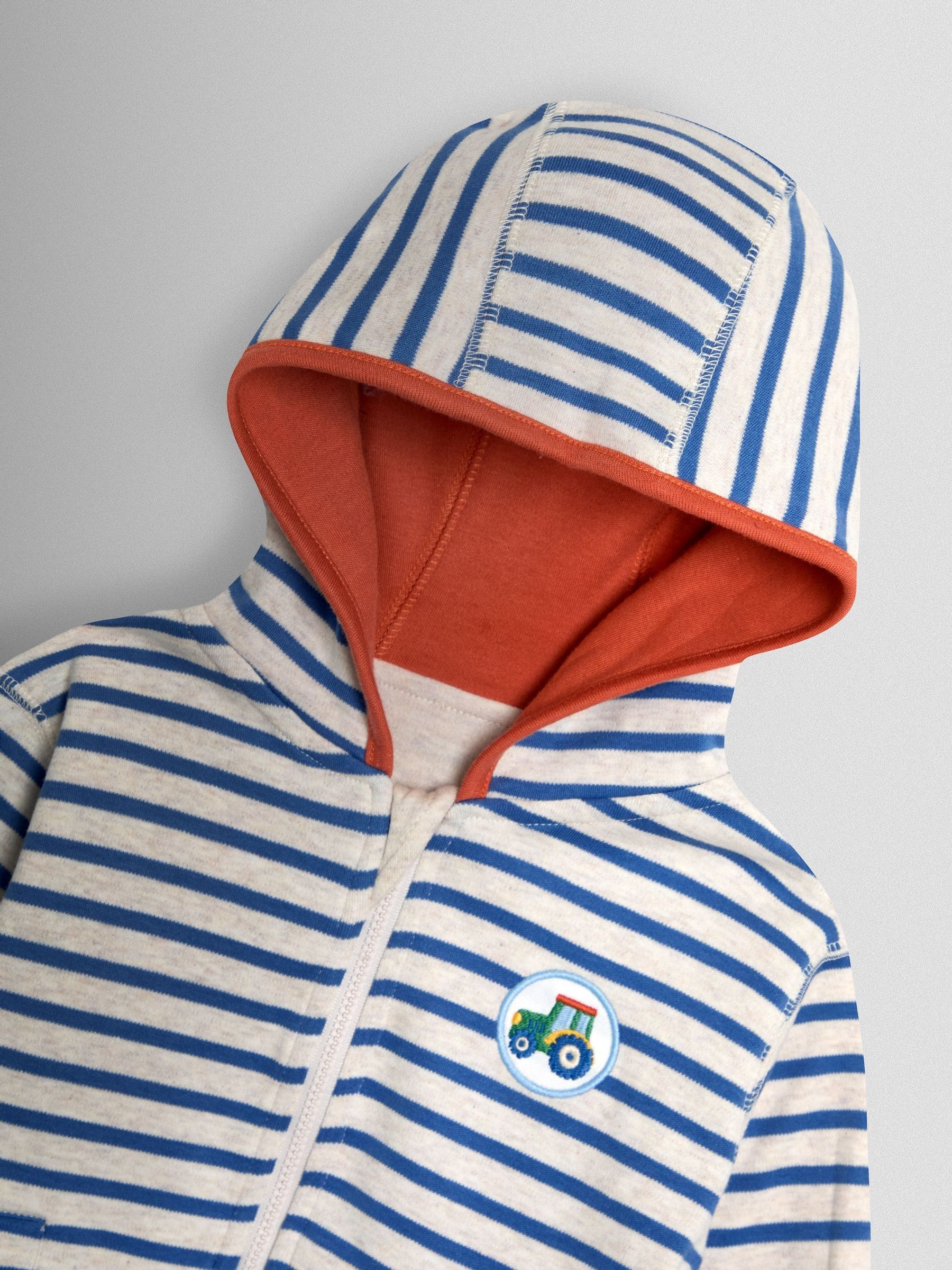 Natural Tractor Appliqué Reversible Hoodie - Image 6 of 7