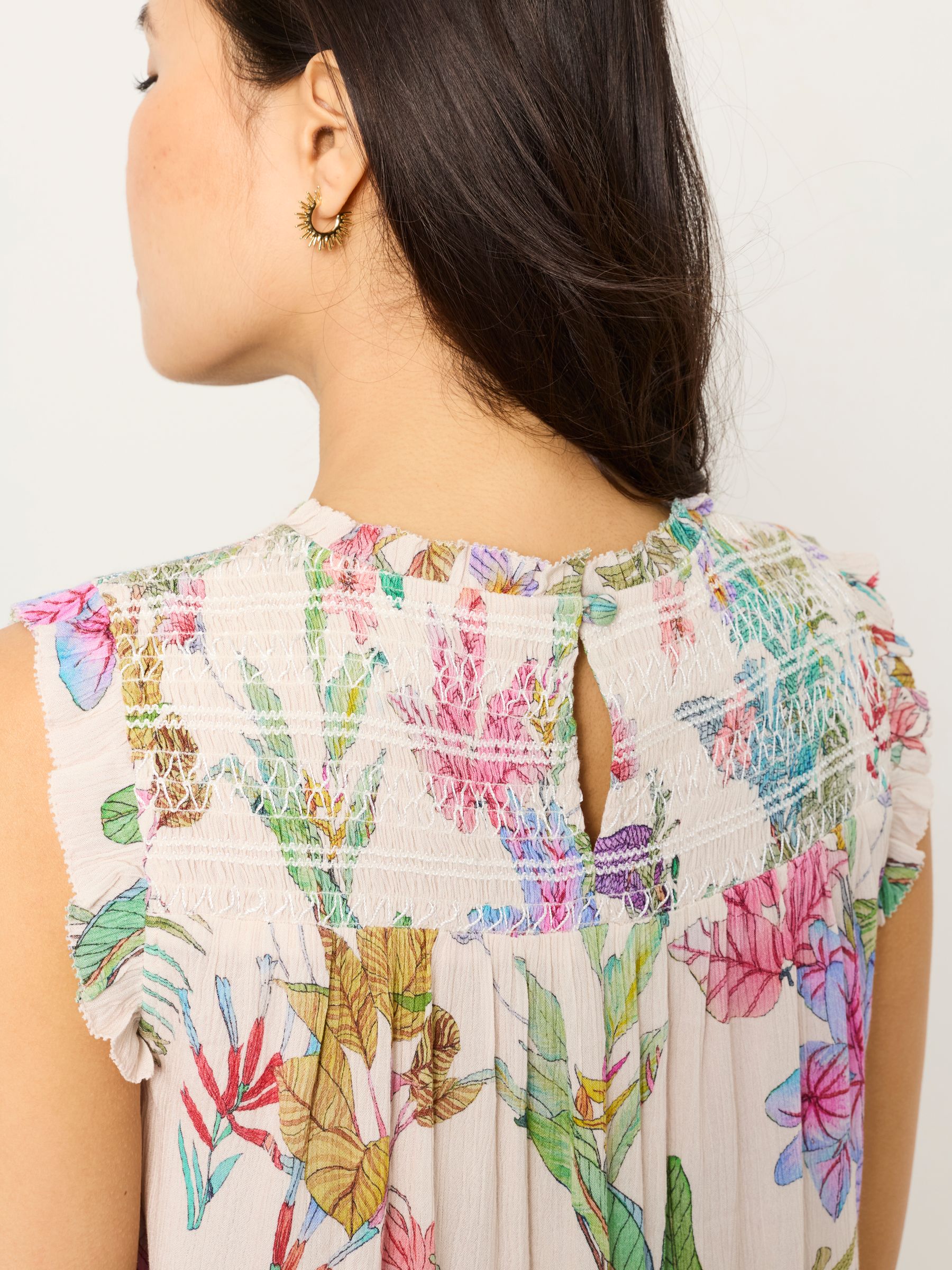 Elle Ivory Tropical Regular Blouse - Image 3 of 6