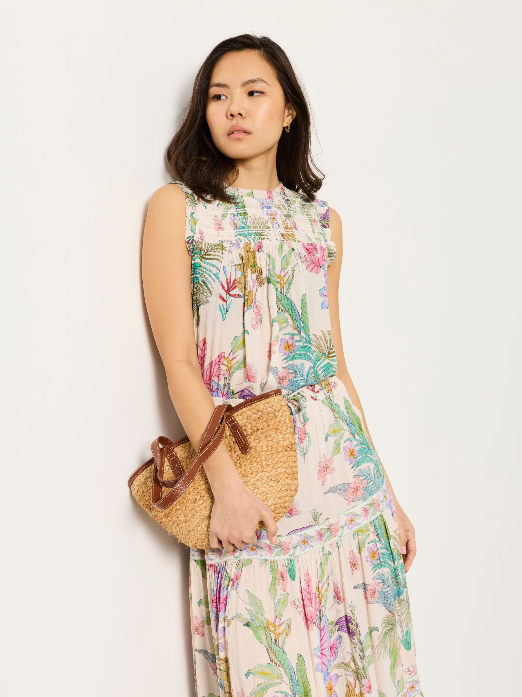 Elle Ivory Tropical Regular Blouse - Image 4 of 6