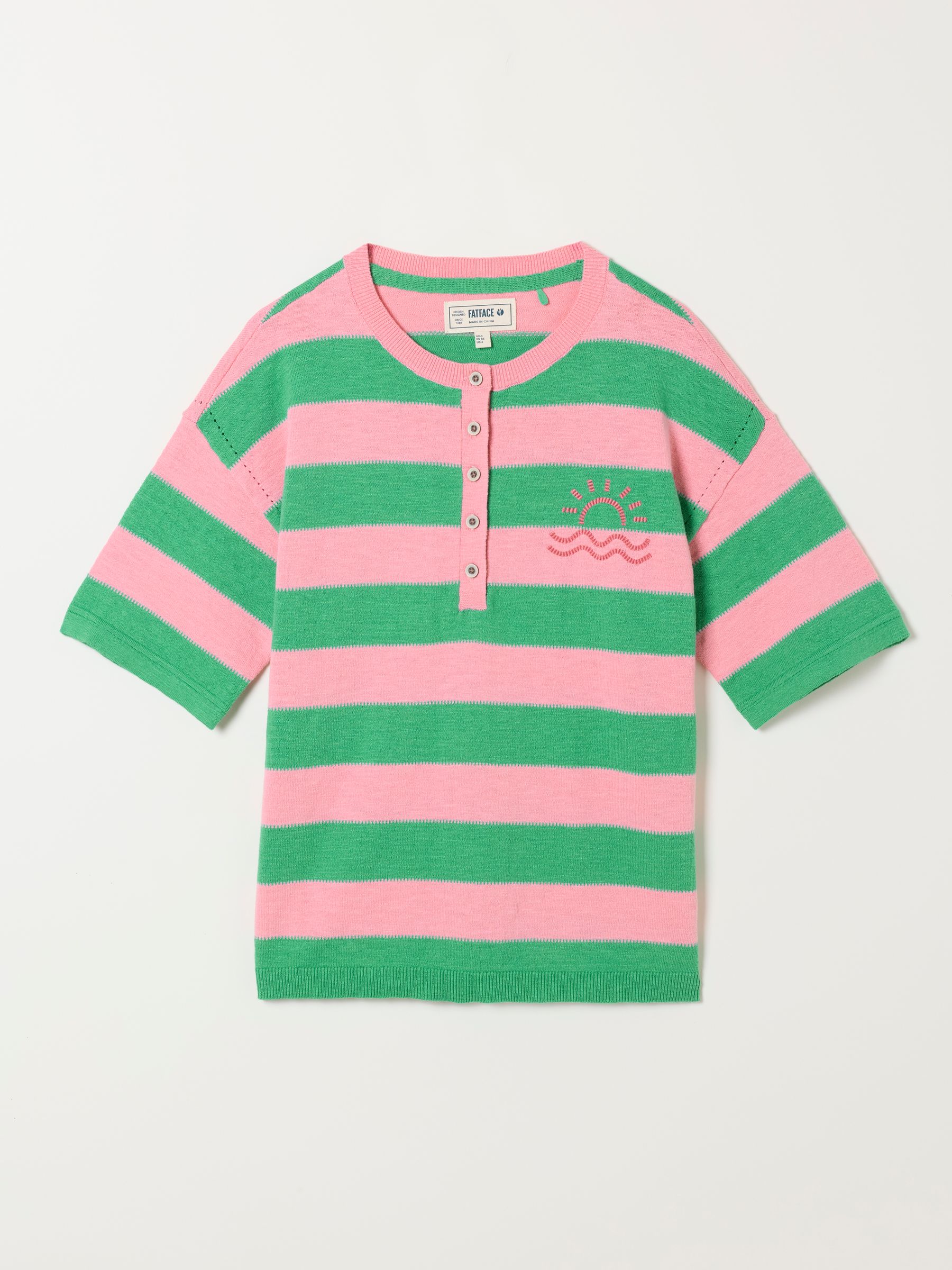 Abigail Pink Stripe Knitted Top - Image 6 of 6