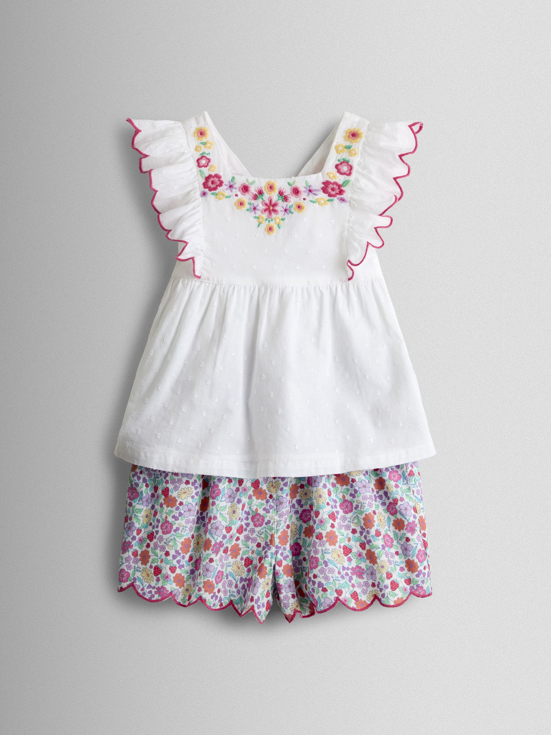 Natural Top & Shorts Set - Image 1 of 7