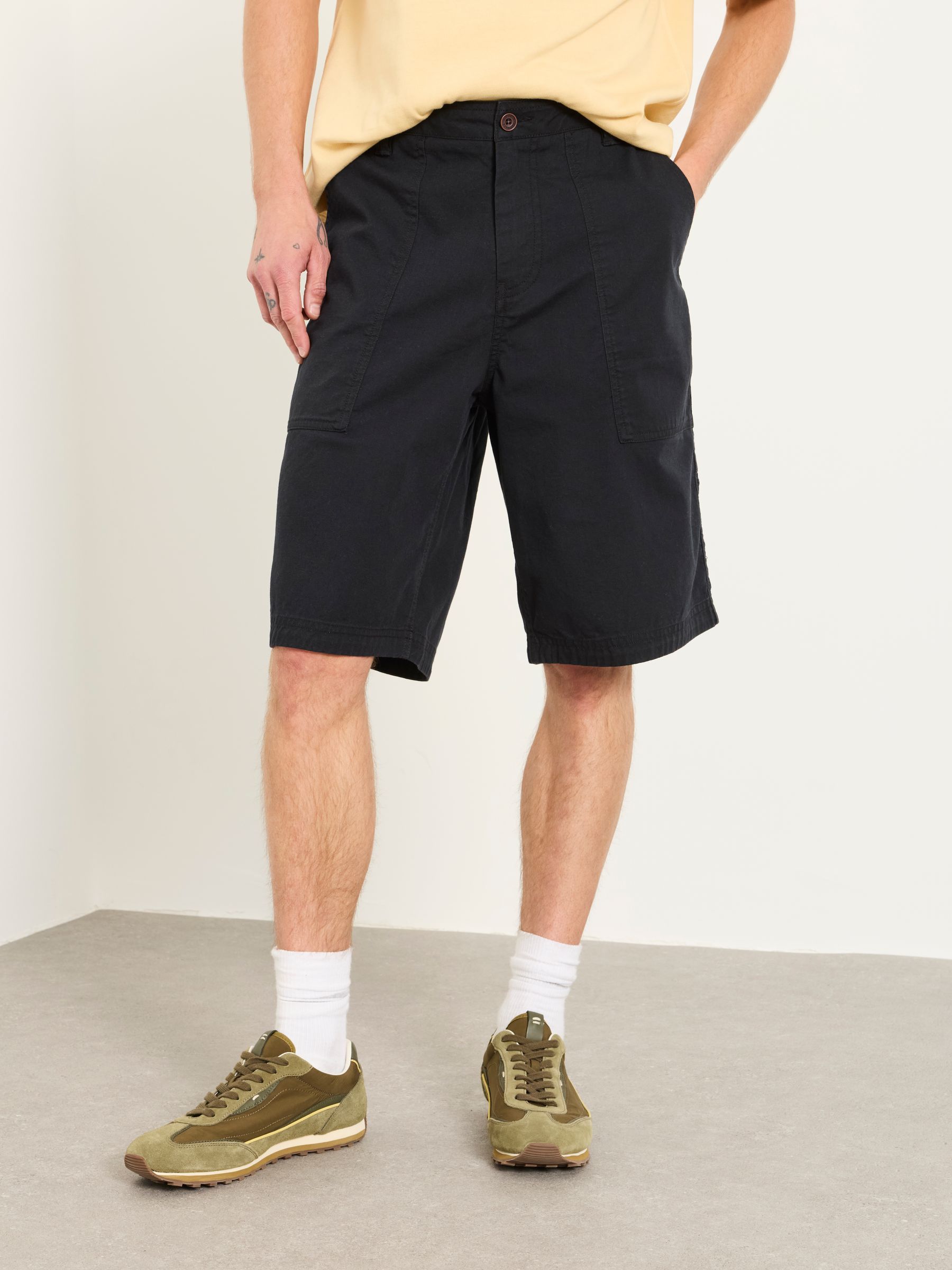 Pascal Washed Black Utility Shorts - Image 1 of 6