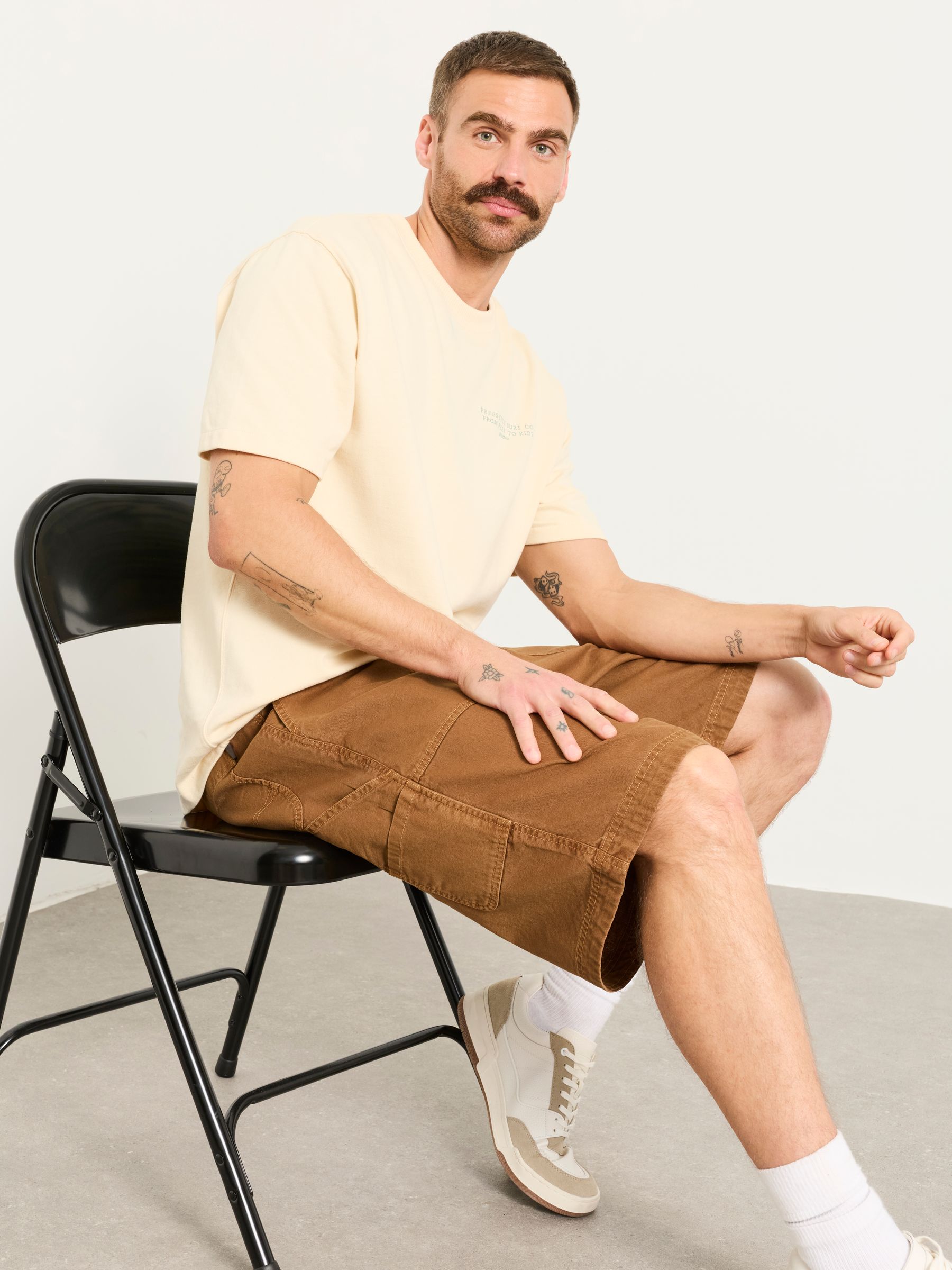 Pascal Tan Brown Utility Shorts - Image 4 of 6