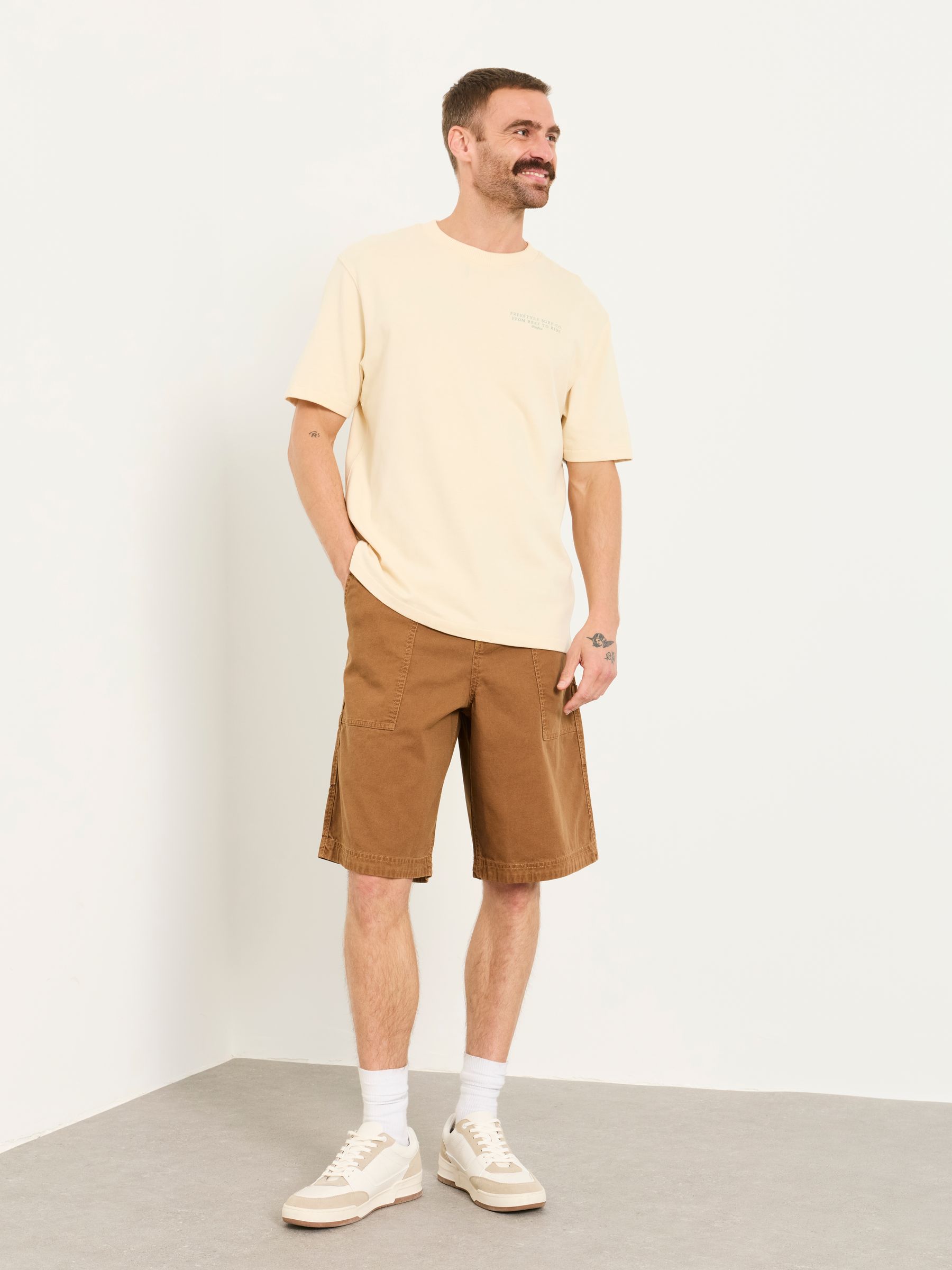 Pascal Tan Brown Utility Shorts - Image 5 of 6