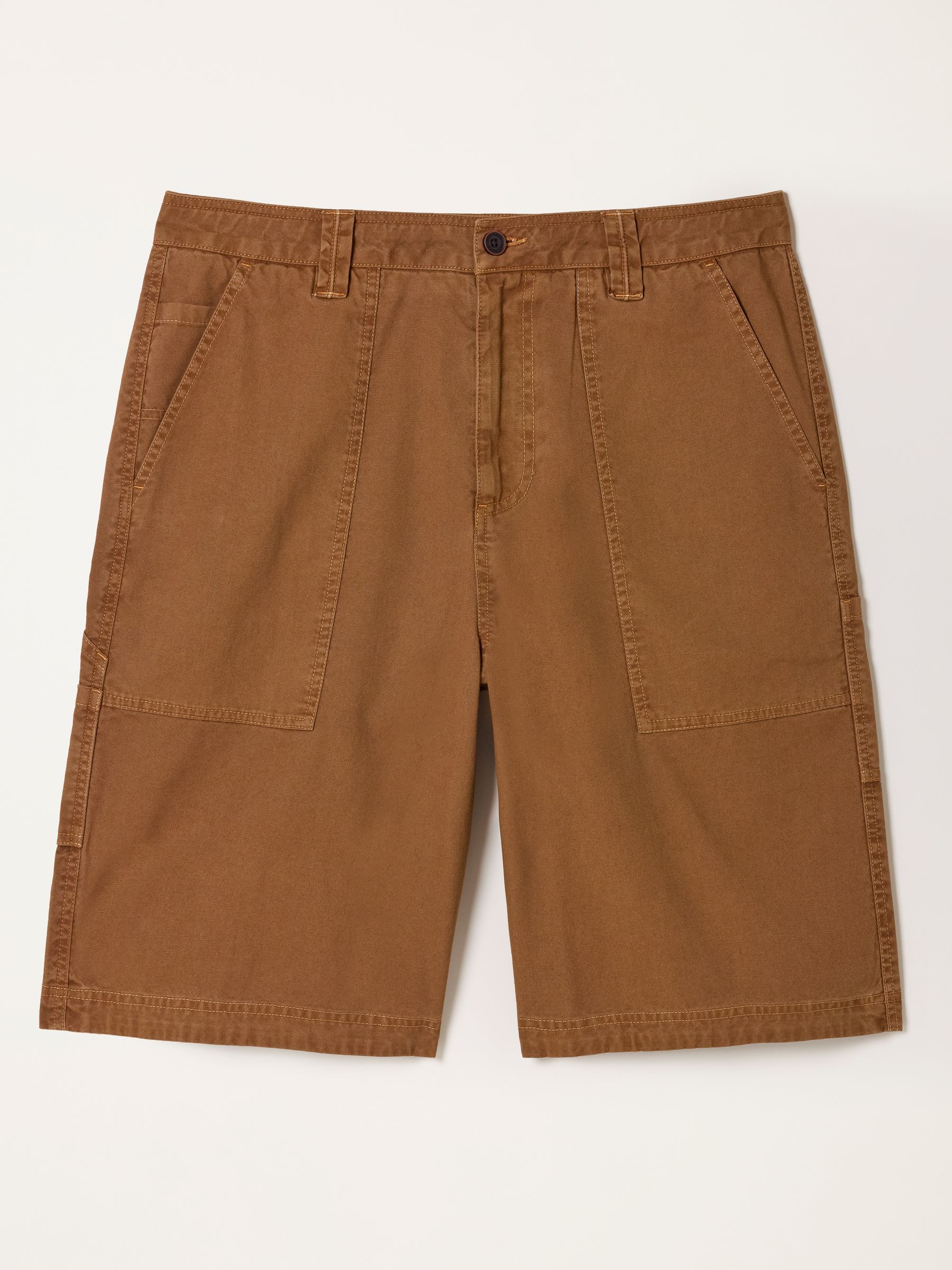 Pascal Tan Brown Utility Shorts - Image 6 of 6