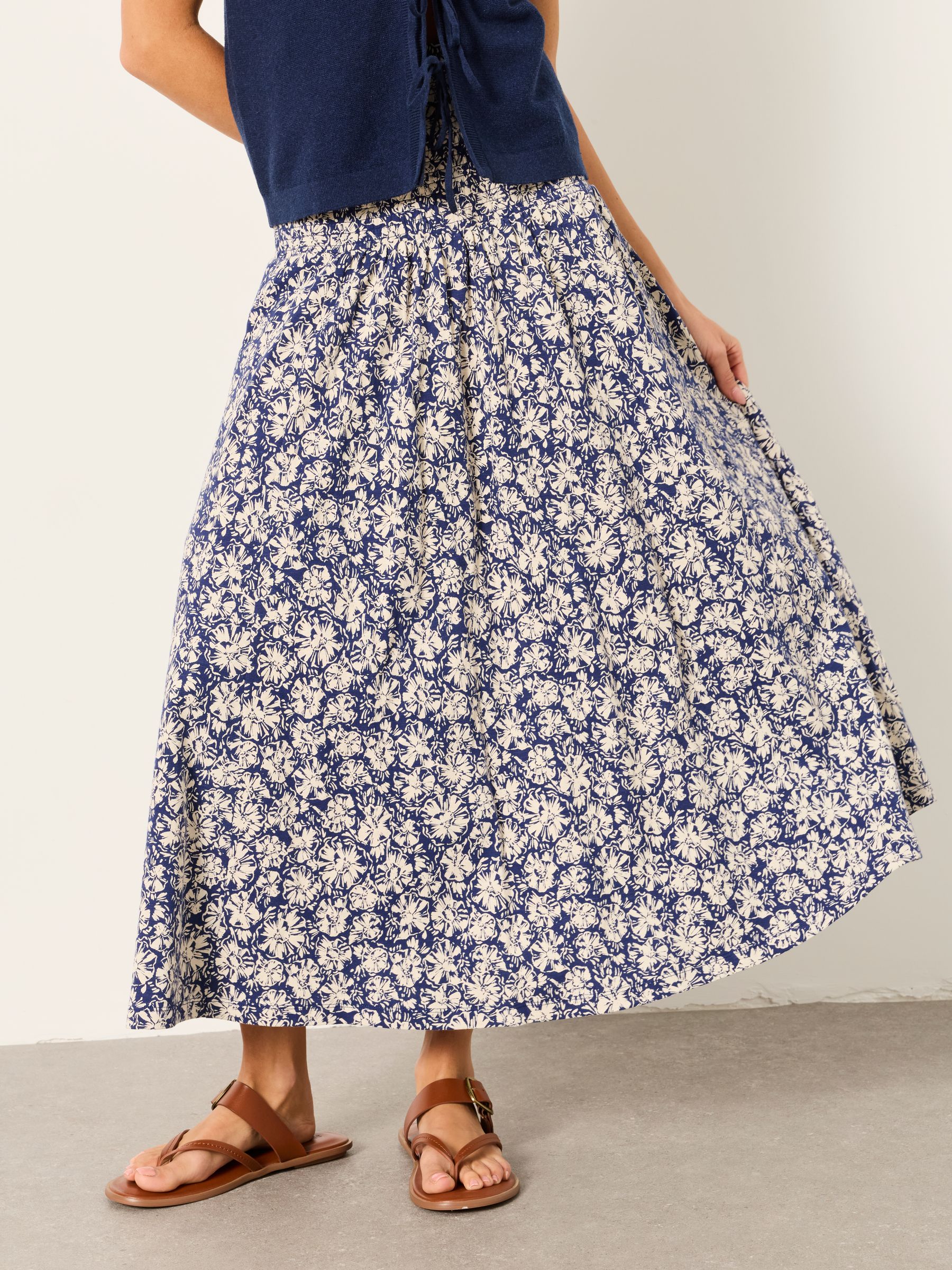 Blue Shells Harlow Jersey Midi Skirt - Image 3 of 5