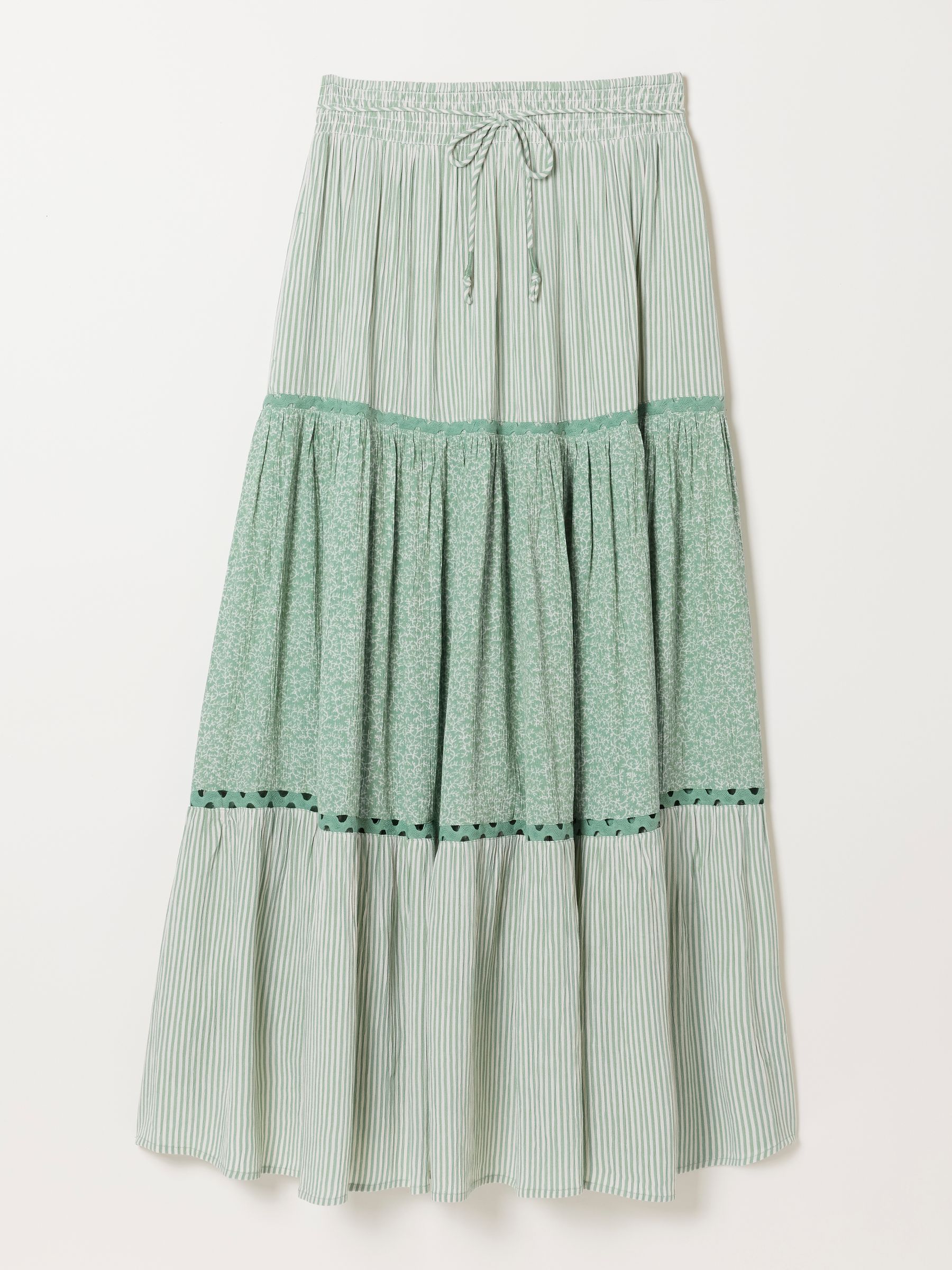 Jayla Green Coral Texture Maxi Skirt - Image 6 of 6