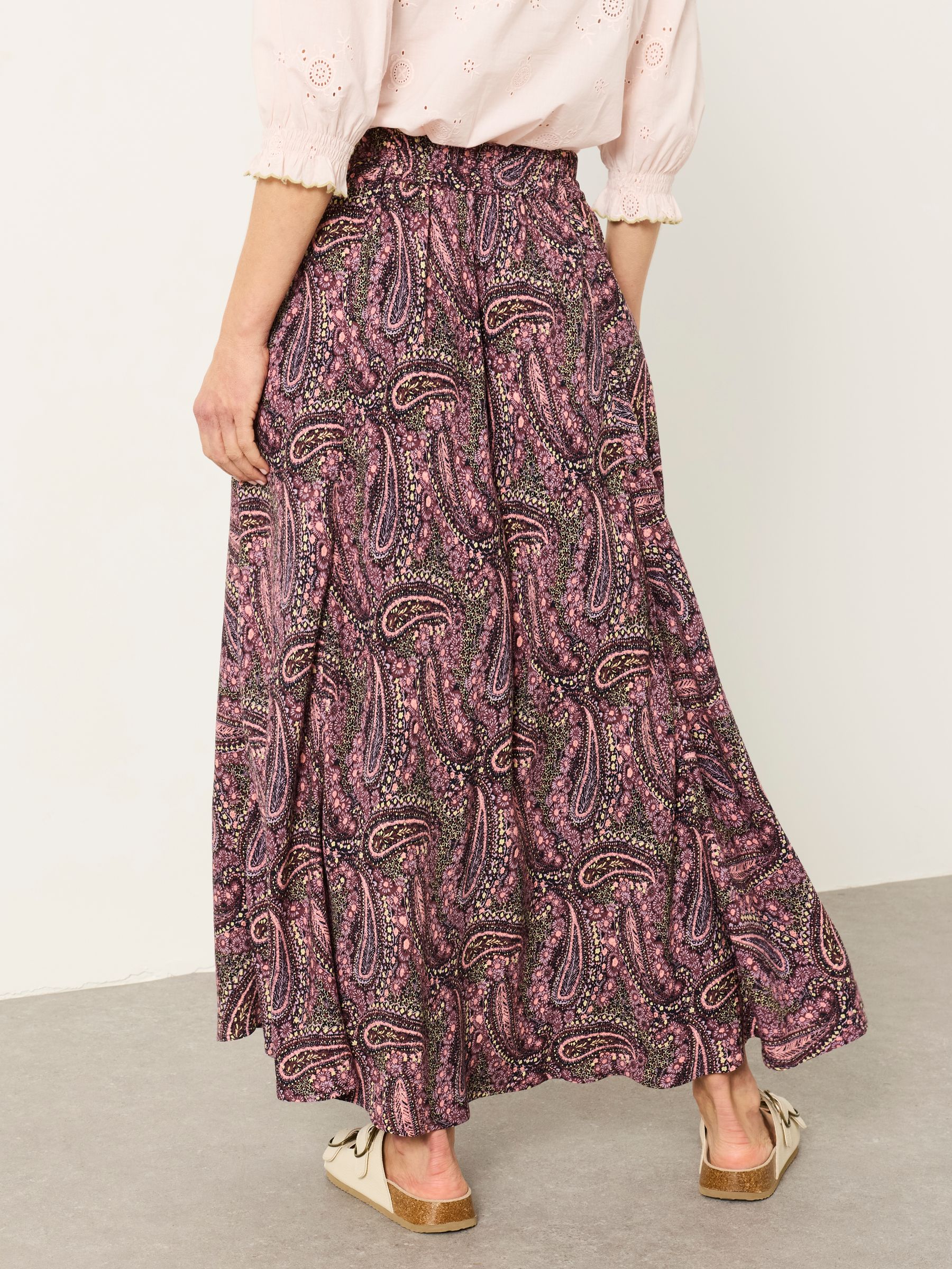 Purple Paisley Sadie Midi Skirt - Image 4 of 6
