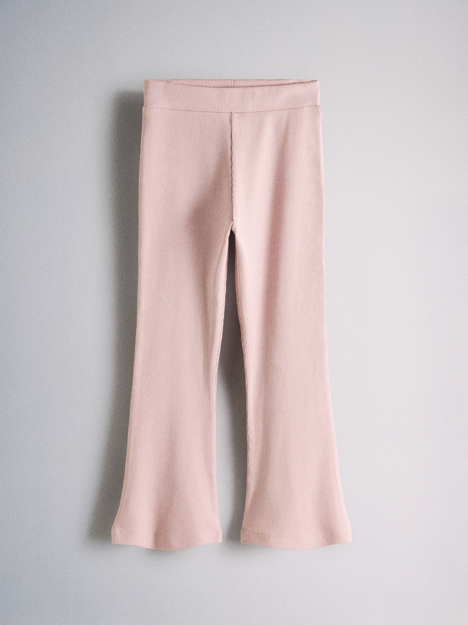 4 Pack Ribbed Flare Leggings Black/Brown/Pink - Image 2 of 6 4 Pack Ribbed Flare Leggings Black/Brown/Pink - Image 2 of 6