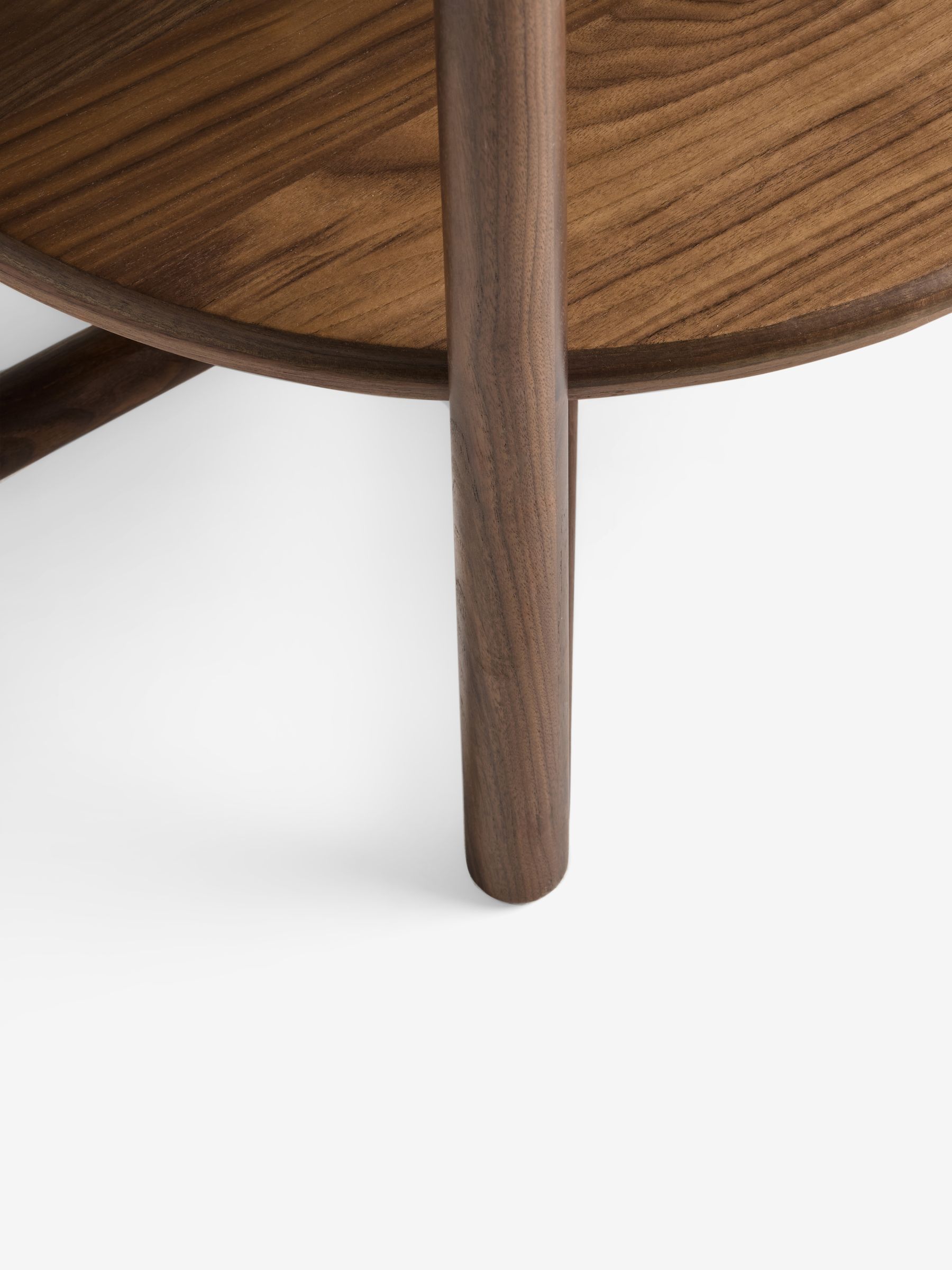 Everett Sofa Side Table in Walnut and Marble - Image 6 of 6