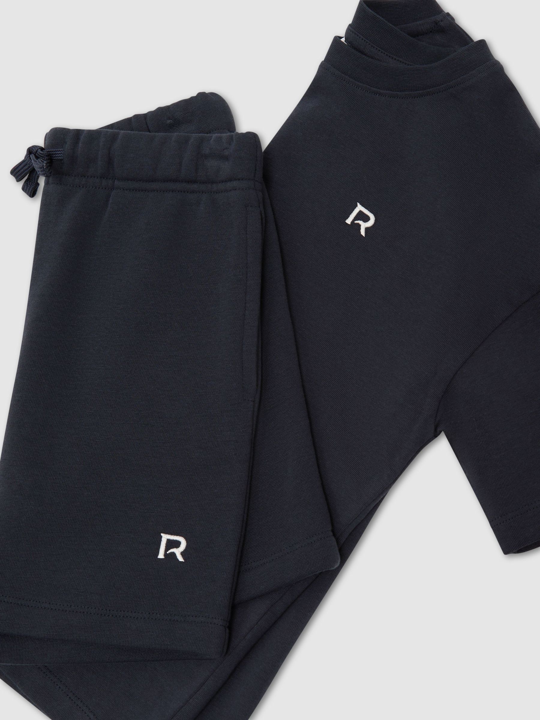 13-14 yrs Logo T-Shirt and Shorts Set Cotton-Blend in Navy - Image 1 of 3