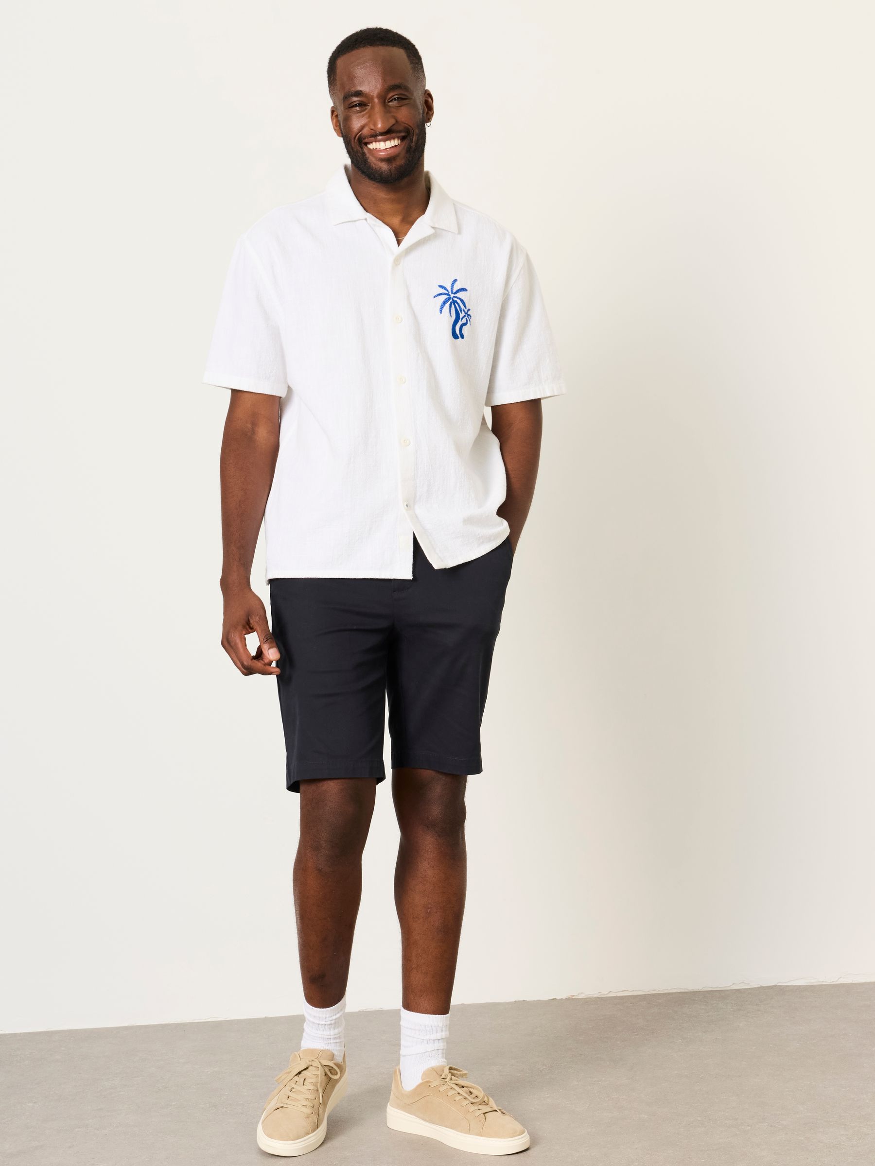 Navy Bosbury City Chino Shorts - Image 3 of 6