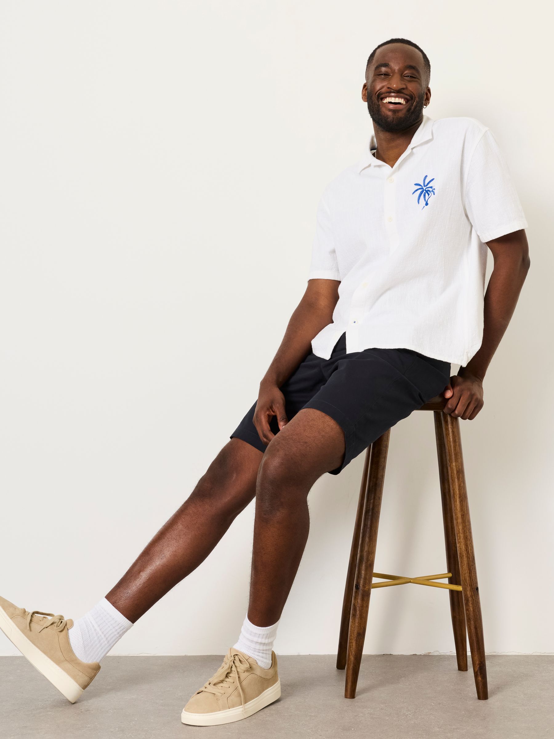 Navy Bosbury City Chino Shorts - Image 4 of 6