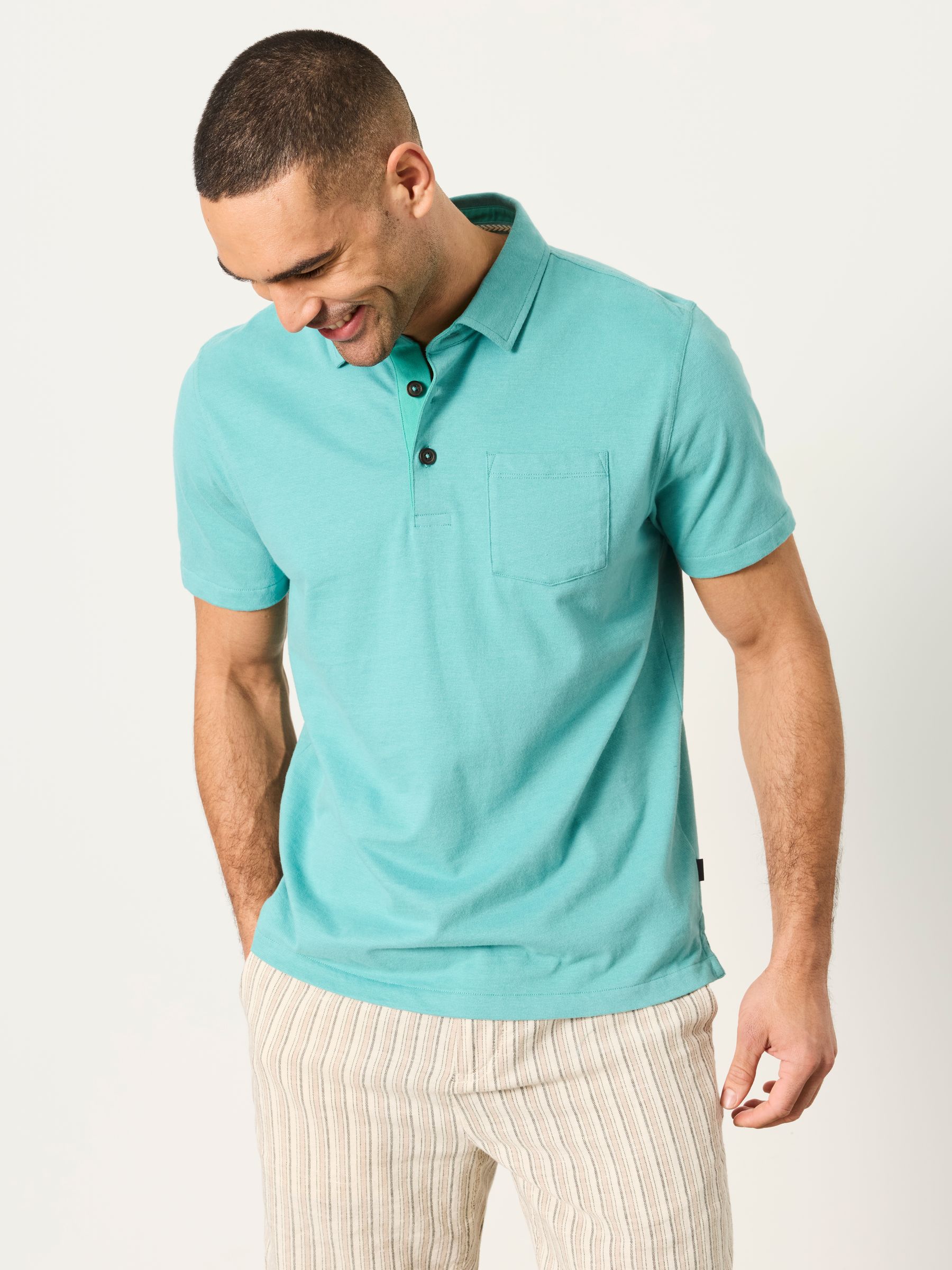 Elm Light Teal Polo Shirt - Image 1 of 5