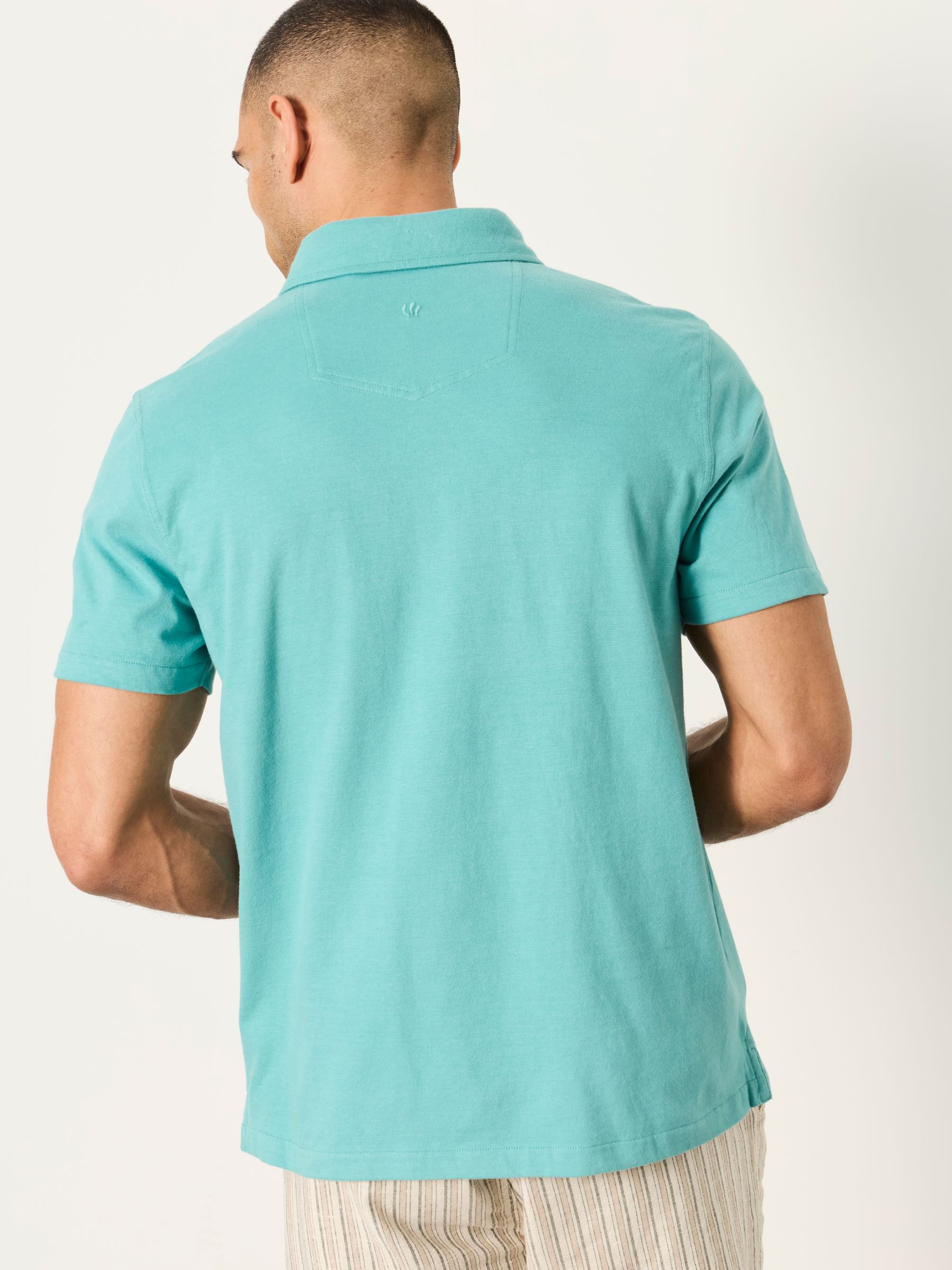 Elm Light Teal Polo Shirt | FatFace USA