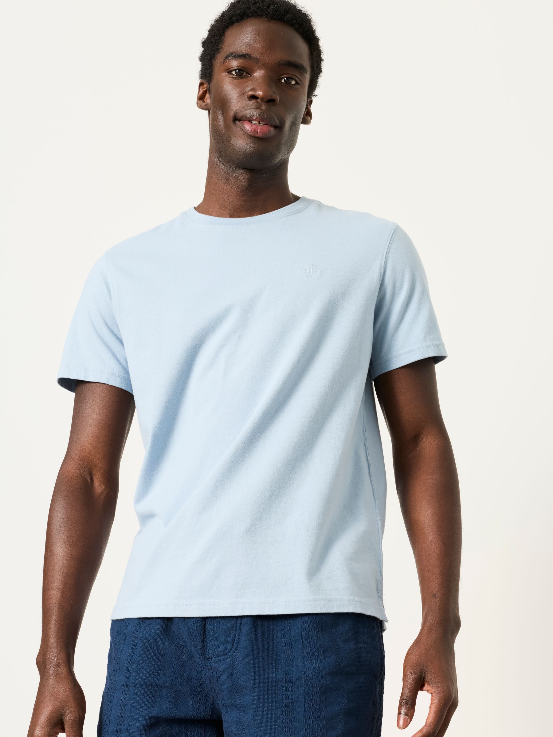 Lulworth Pale Blue Short Sleeve T-Shirt - Image 1 of 6 Lulworth Pale Blue Short Sleeve T-Shirt - Image 1 of 6