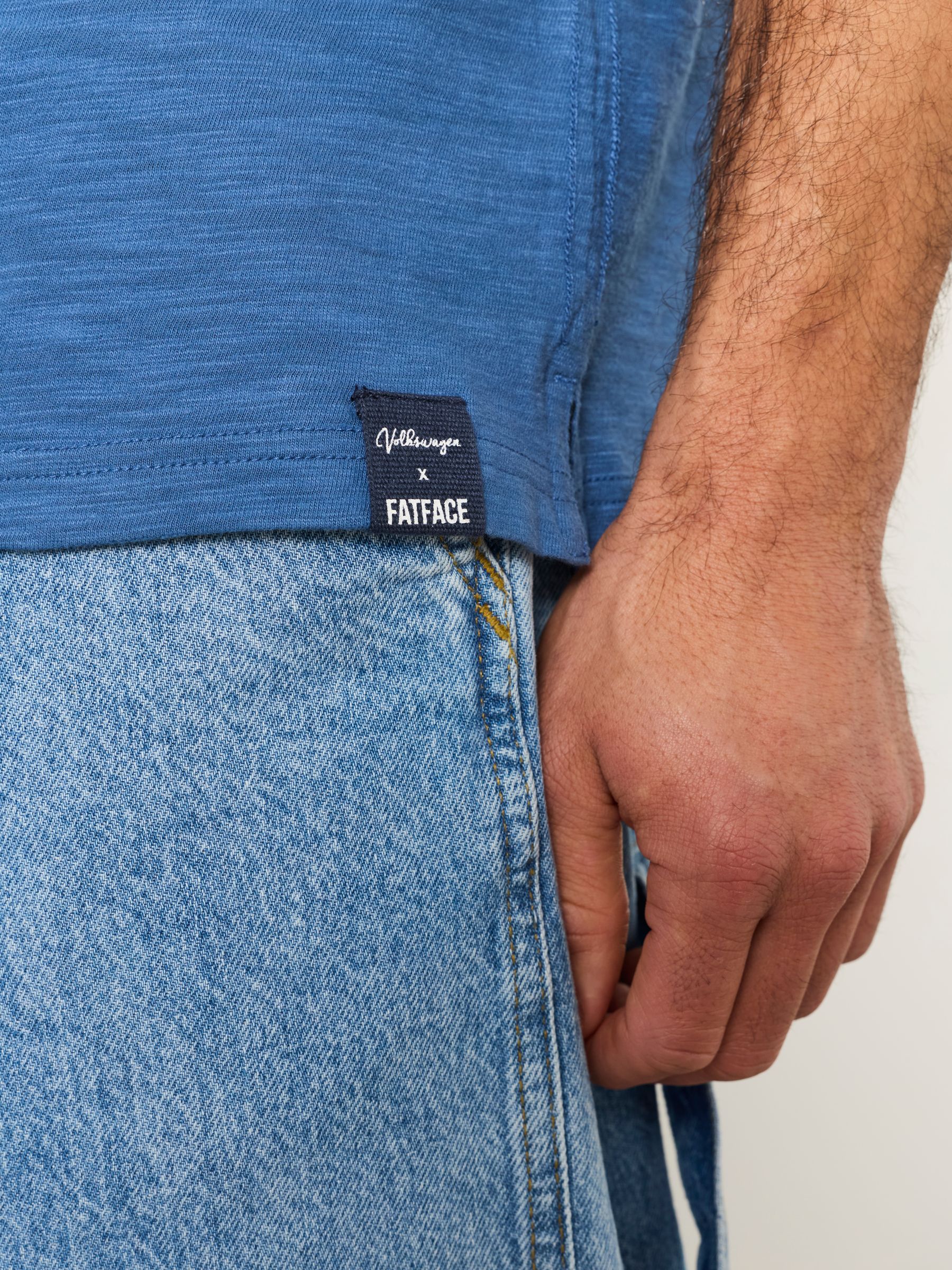 French Navy VW Wave Graphic Tshirt - Image 4 of 6