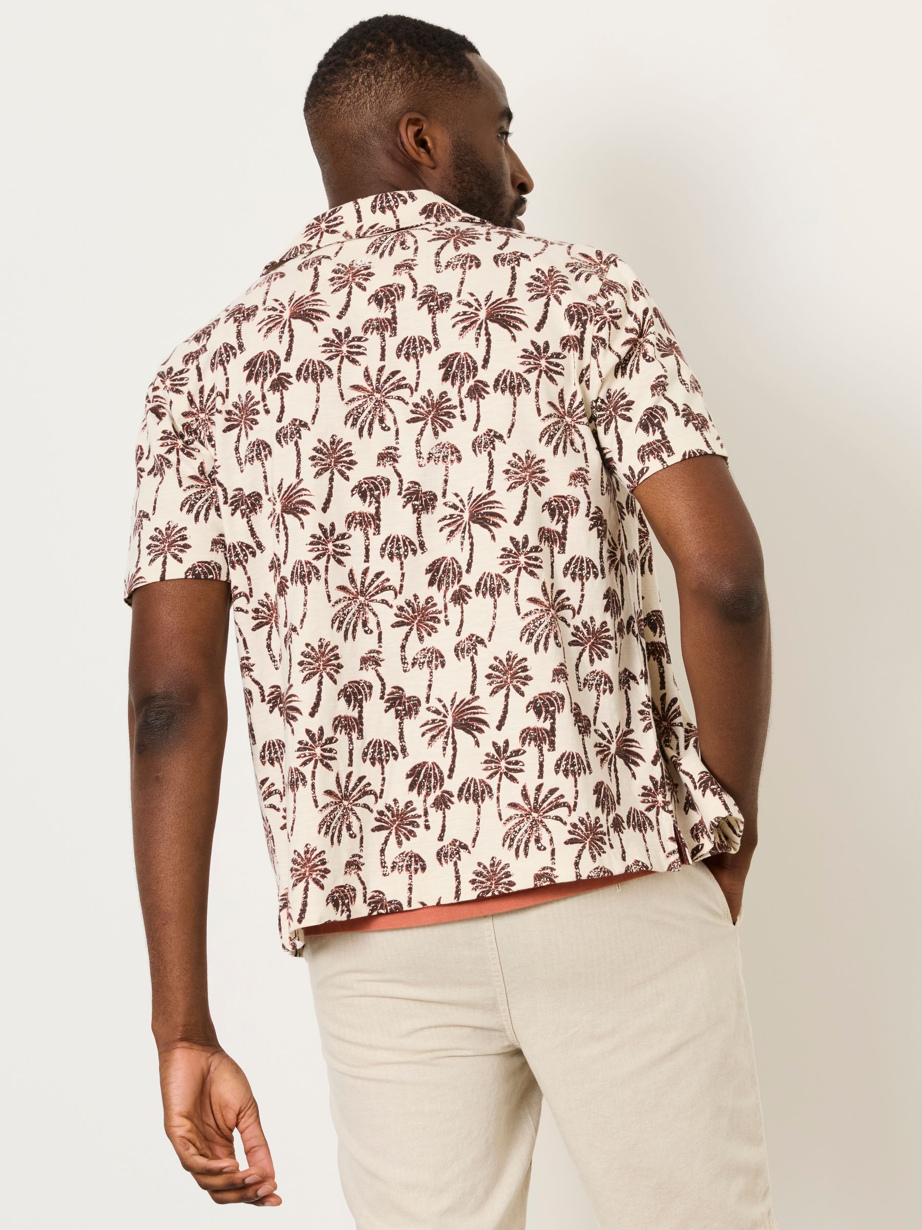 Truro Natural Palm Print Shirt - Image 2 of 6