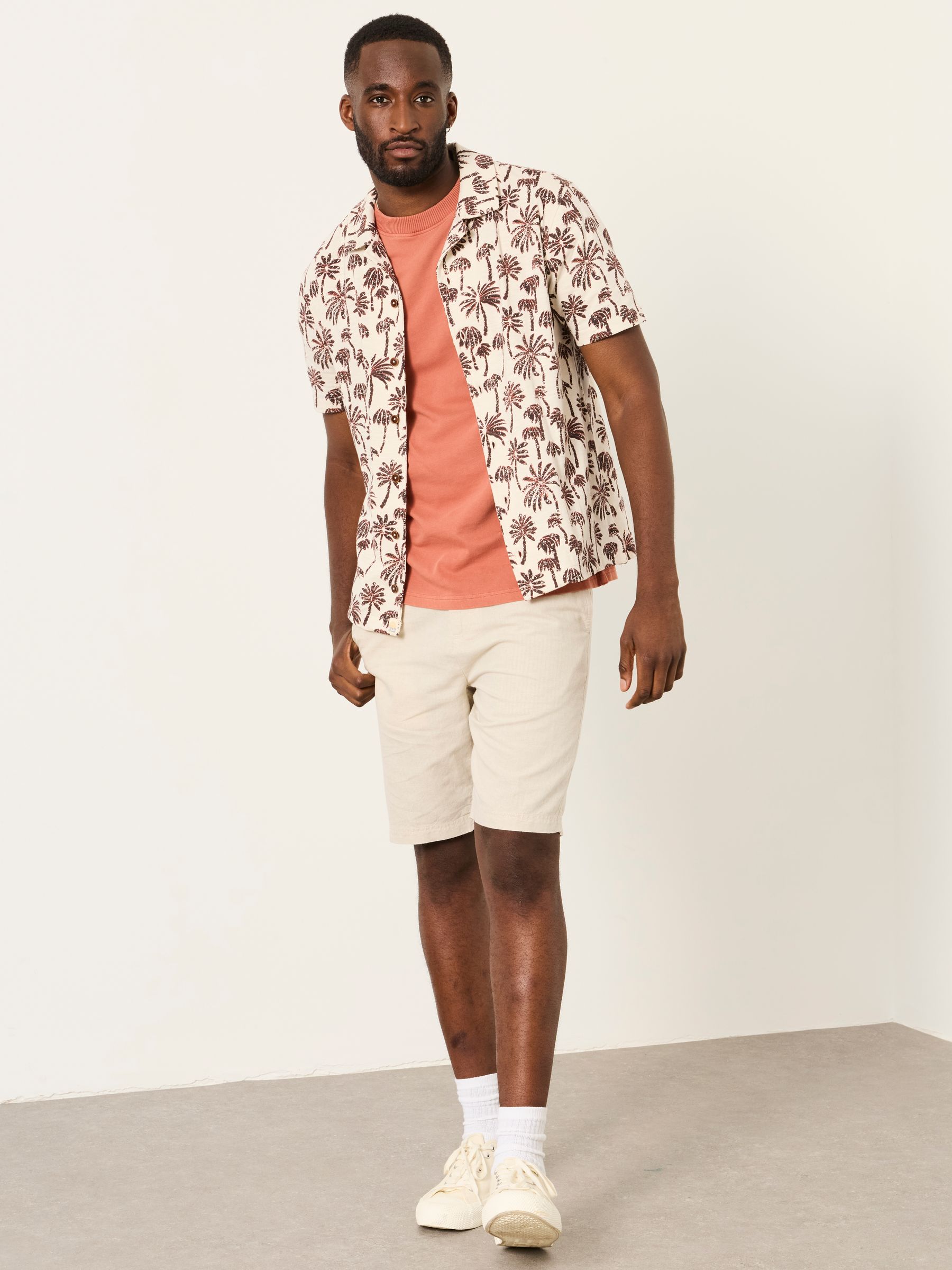 Truro Natural Palm Print Shirt - Image 3 of 6