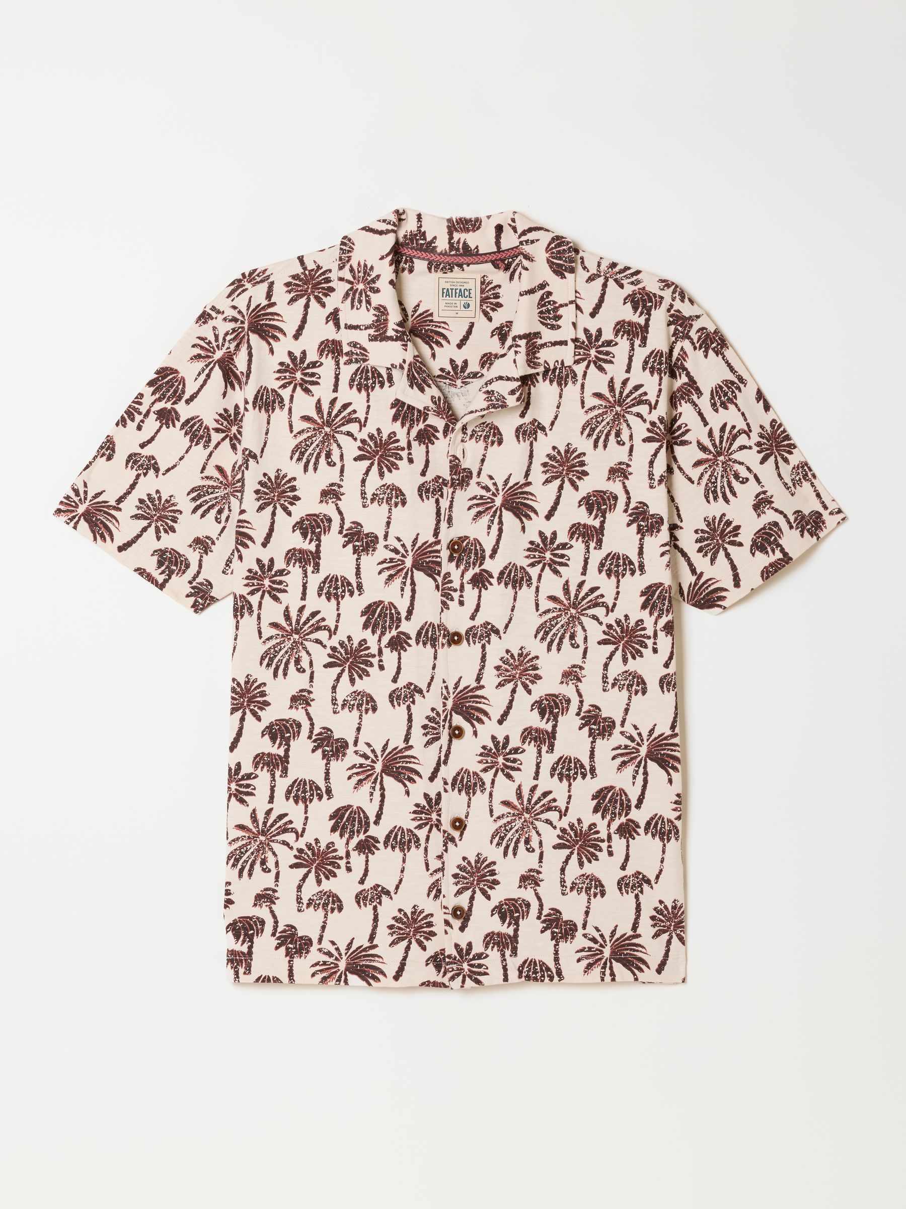 Truro Natural Palm Print Shirt - Image 6 of 6