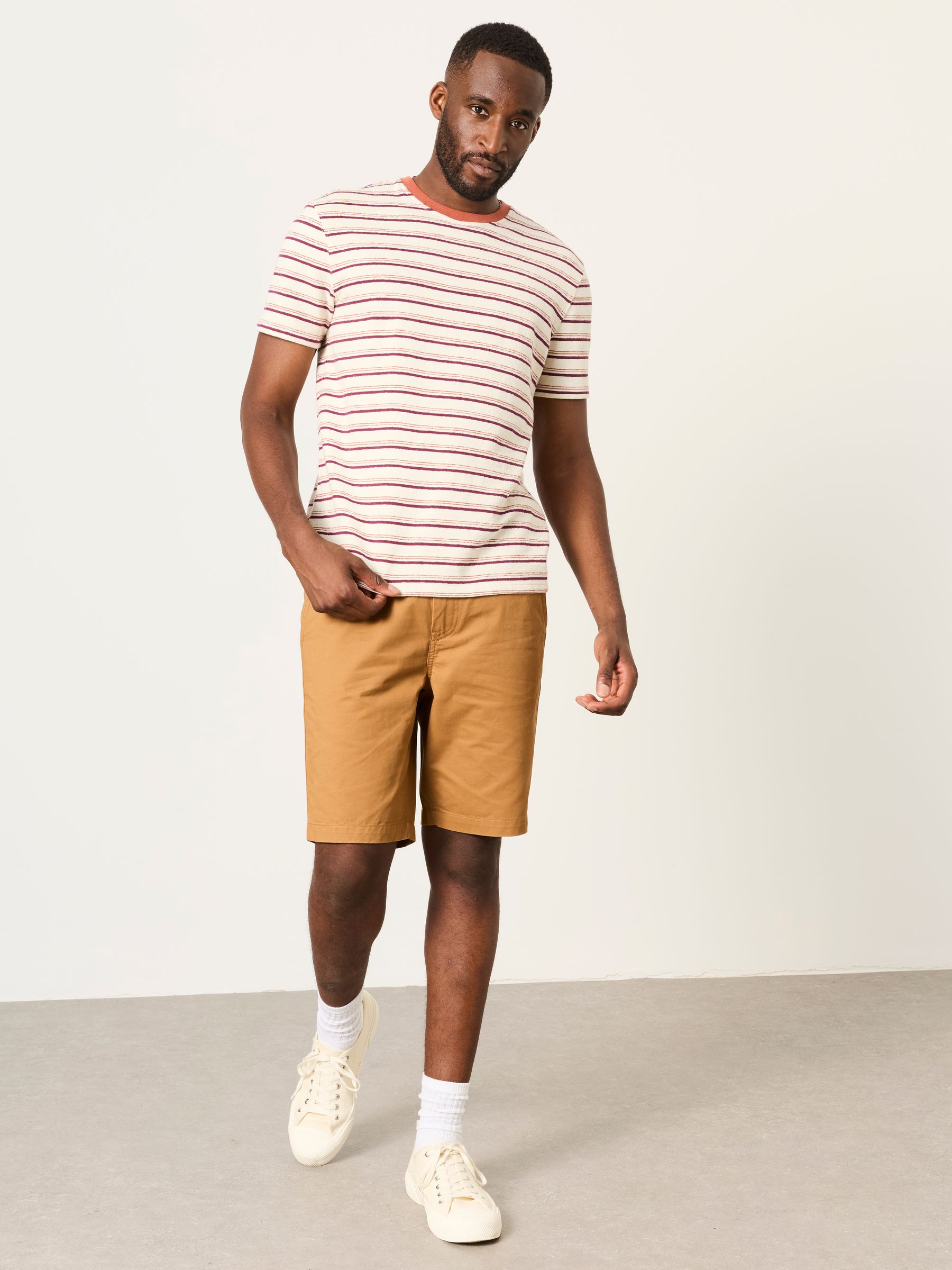 Marden Terracotta Stripe Tshirt - Image 4 of 8