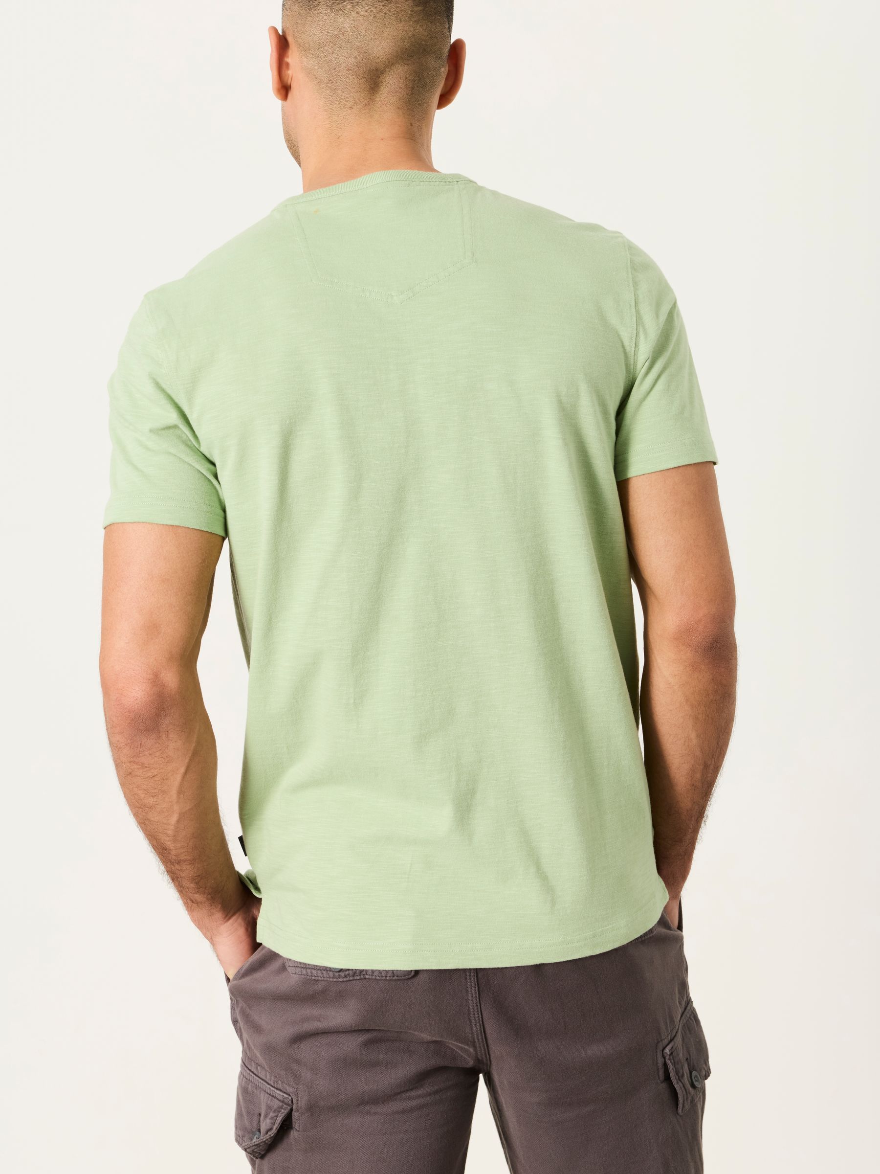 Mint Green Short Sleeve Woodside Henley - Image 2 of 5 Mint Green Short Sleeve Woodside Henley - Image 2 of 5