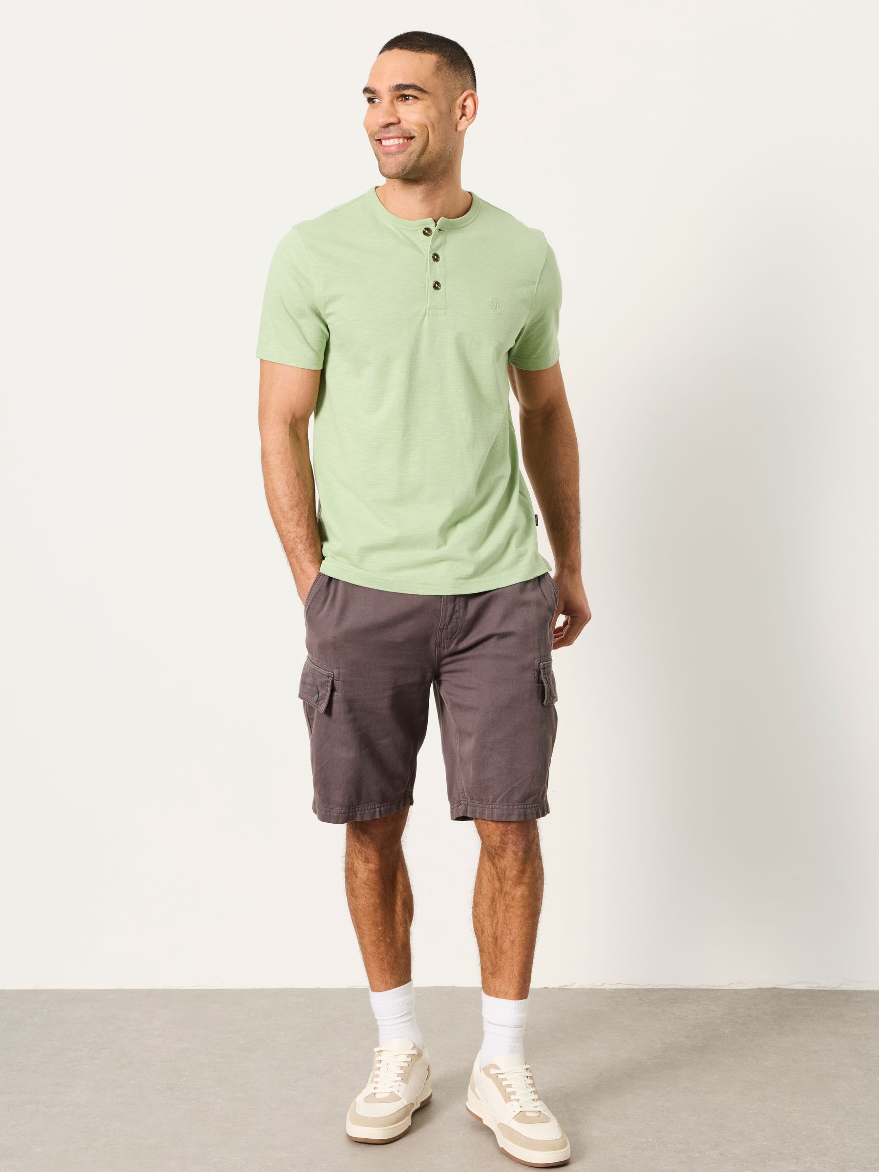 Mint Green Short Sleeve Woodside Henley - Image 3 of 5