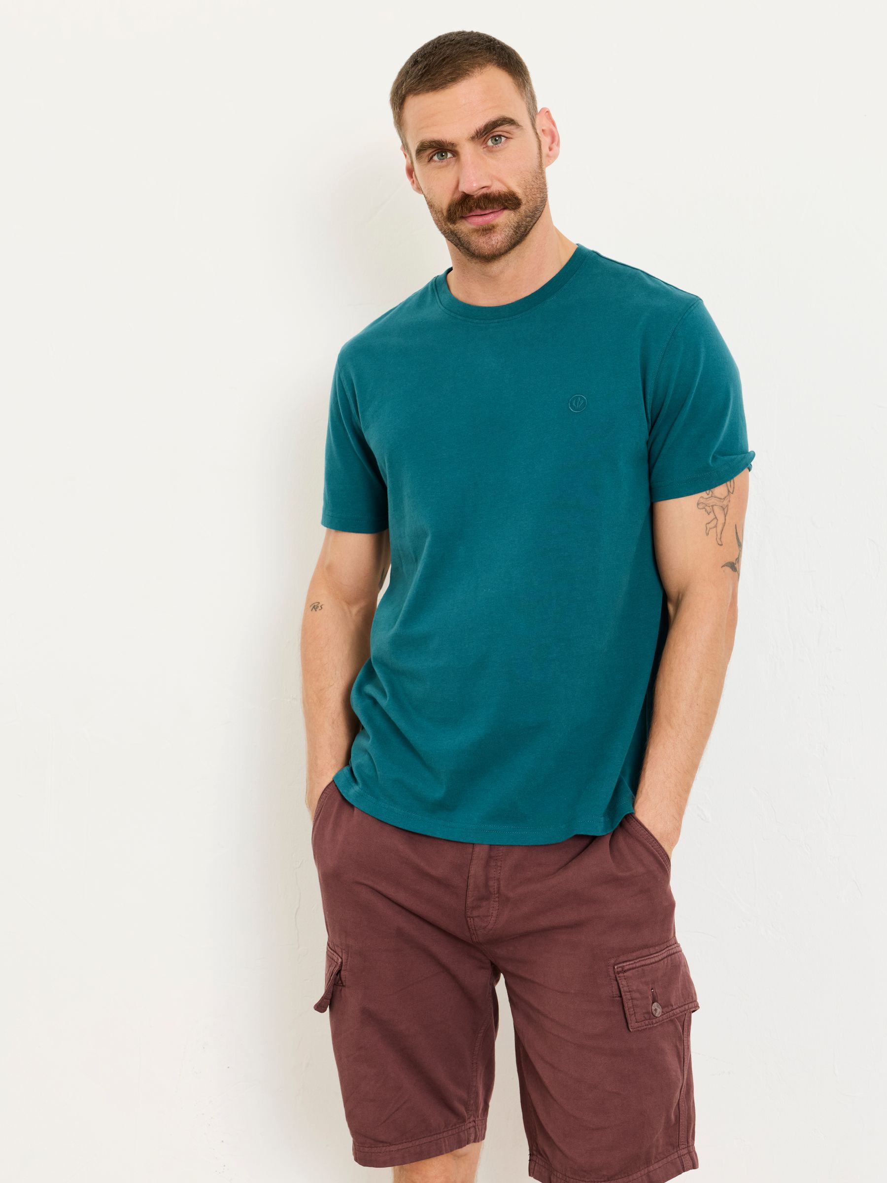 Lulworth Teal Blue Short Sleeve T-Shirt - Image 1 of 5