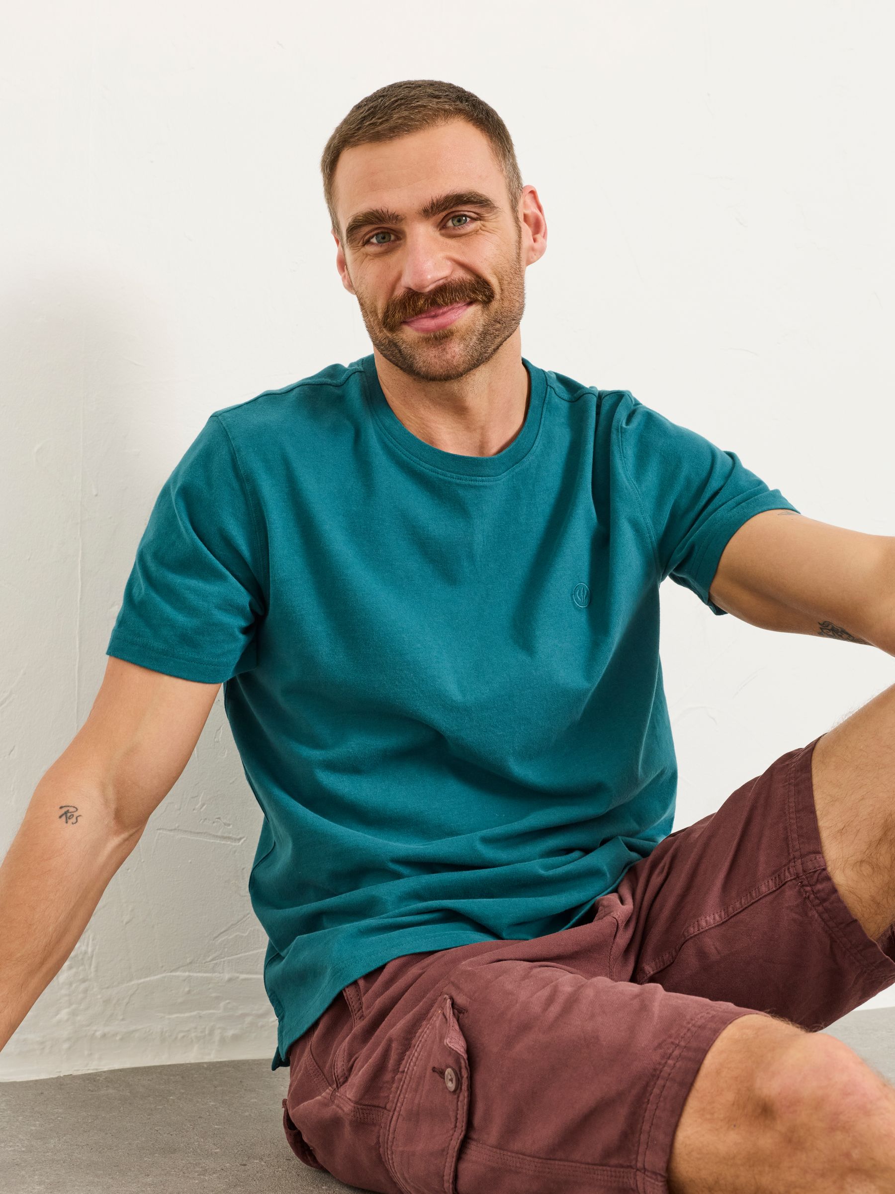 Lulworth Teal Blue Short Sleeve T-Shirt - Image 3 of 5