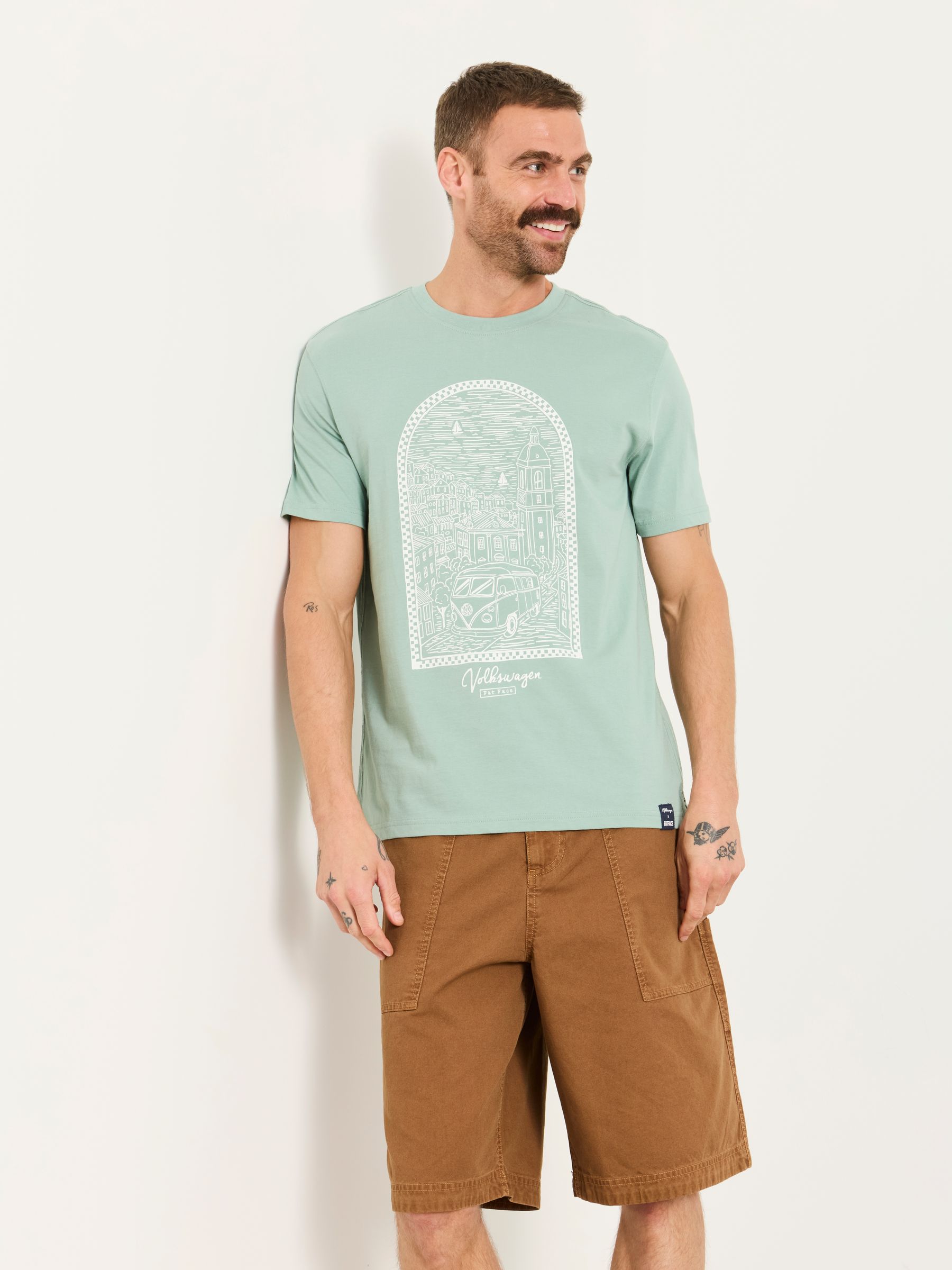 Light Blue VW Frame Graphic Tshirt - Image 2 of 6