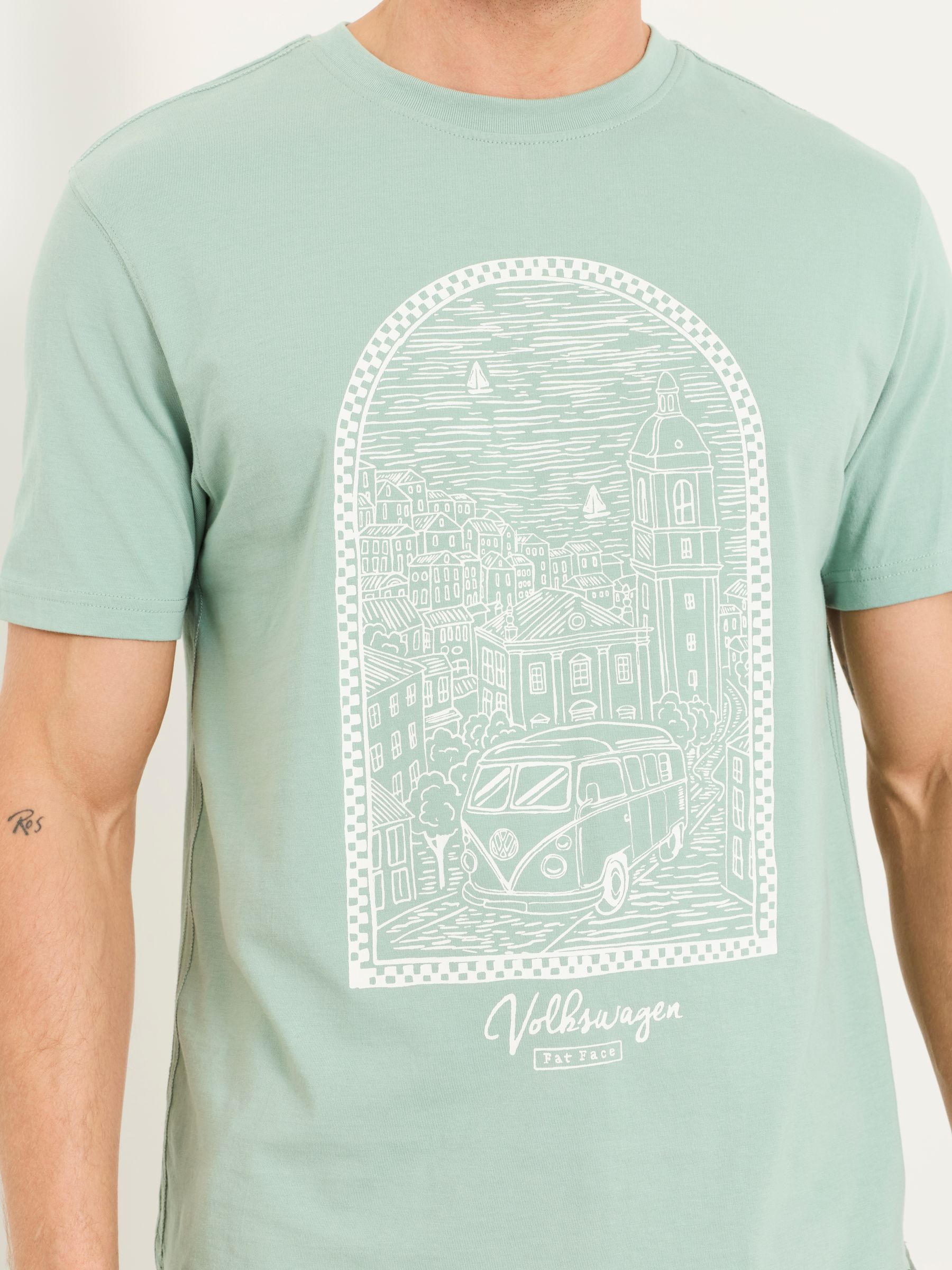 Light Blue VW Frame Graphic Tshirt - Image 4 of 6