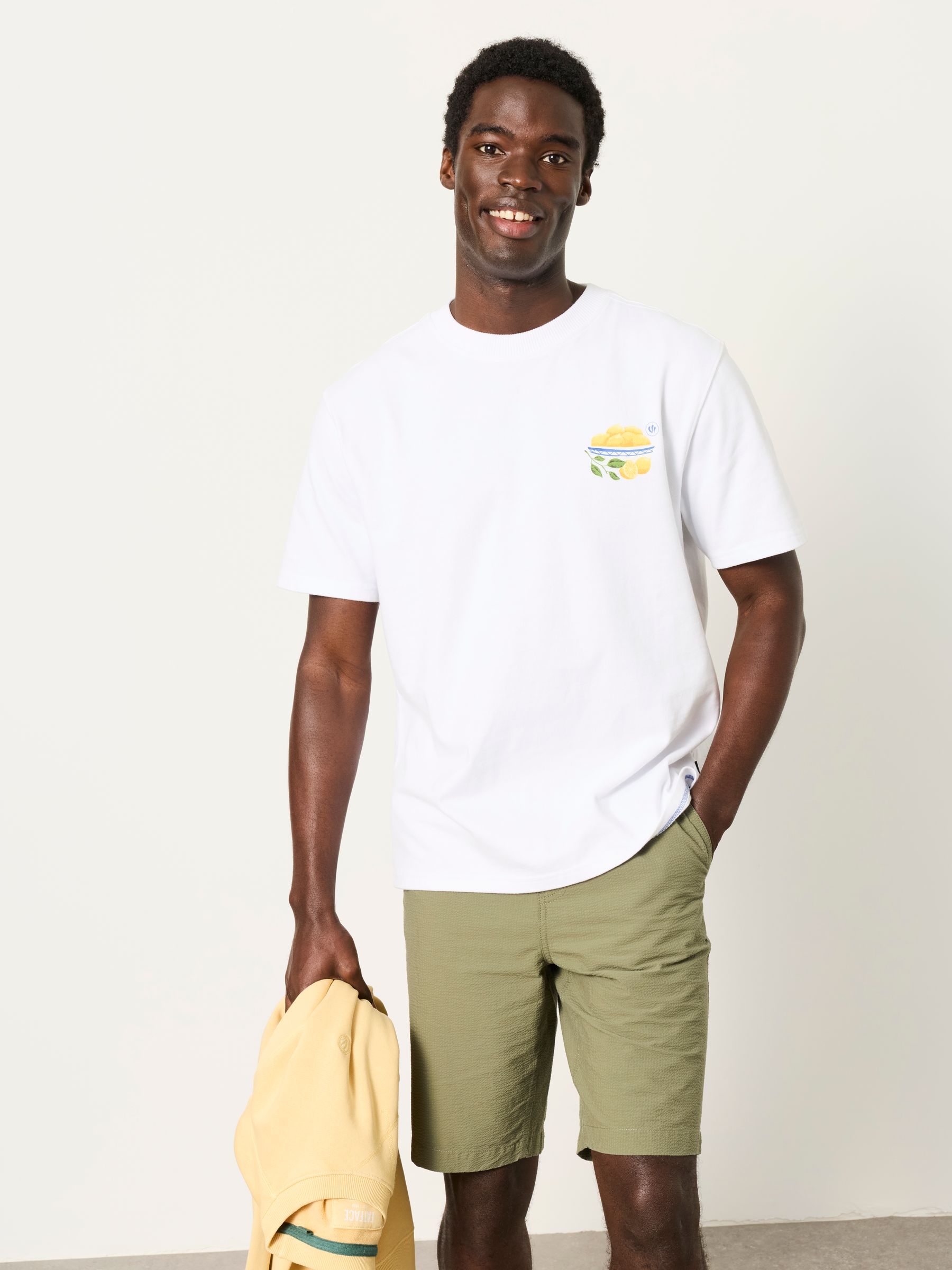 White Squeeze The Day Relaxed Graphic Tshirt - Image 1 of 7 White Squeeze The Day Relaxed Graphic Tshirt - Image 1 of 7