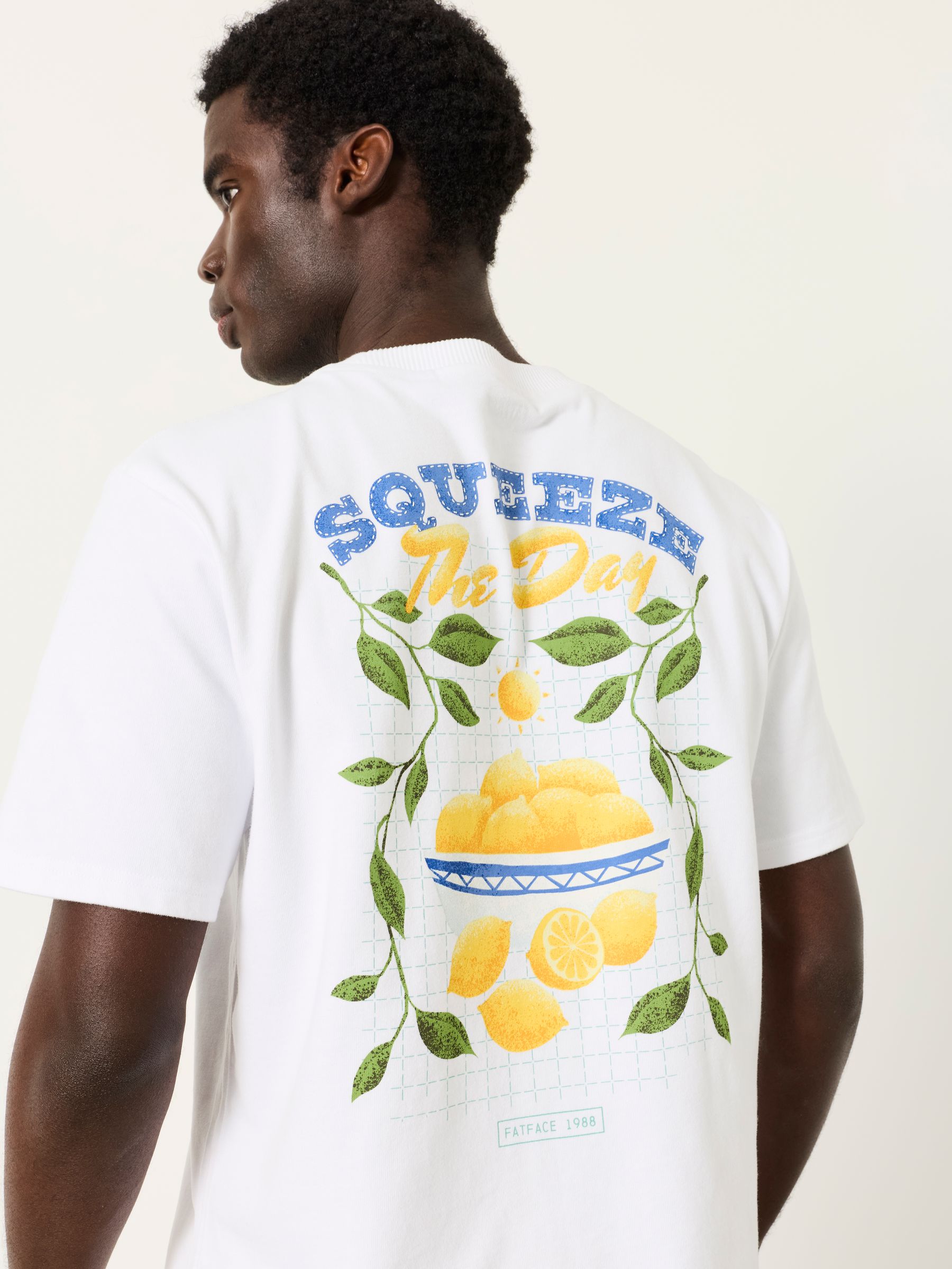 White Squeeze The Day Relaxed Graphic Tshirt - Image 2 of 7