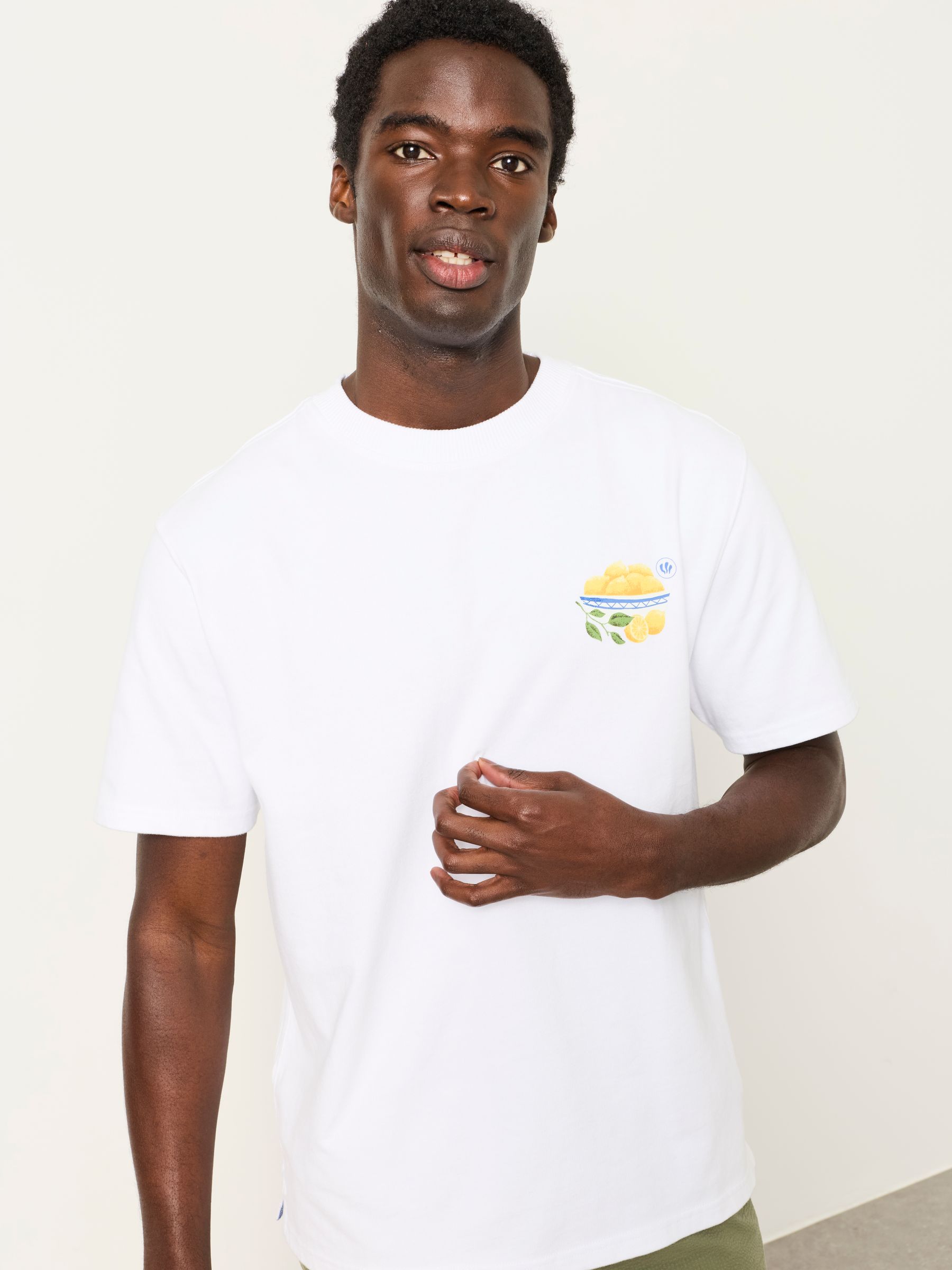 White Squeeze The Day Relaxed Graphic Tshirt - Image 3 of 7