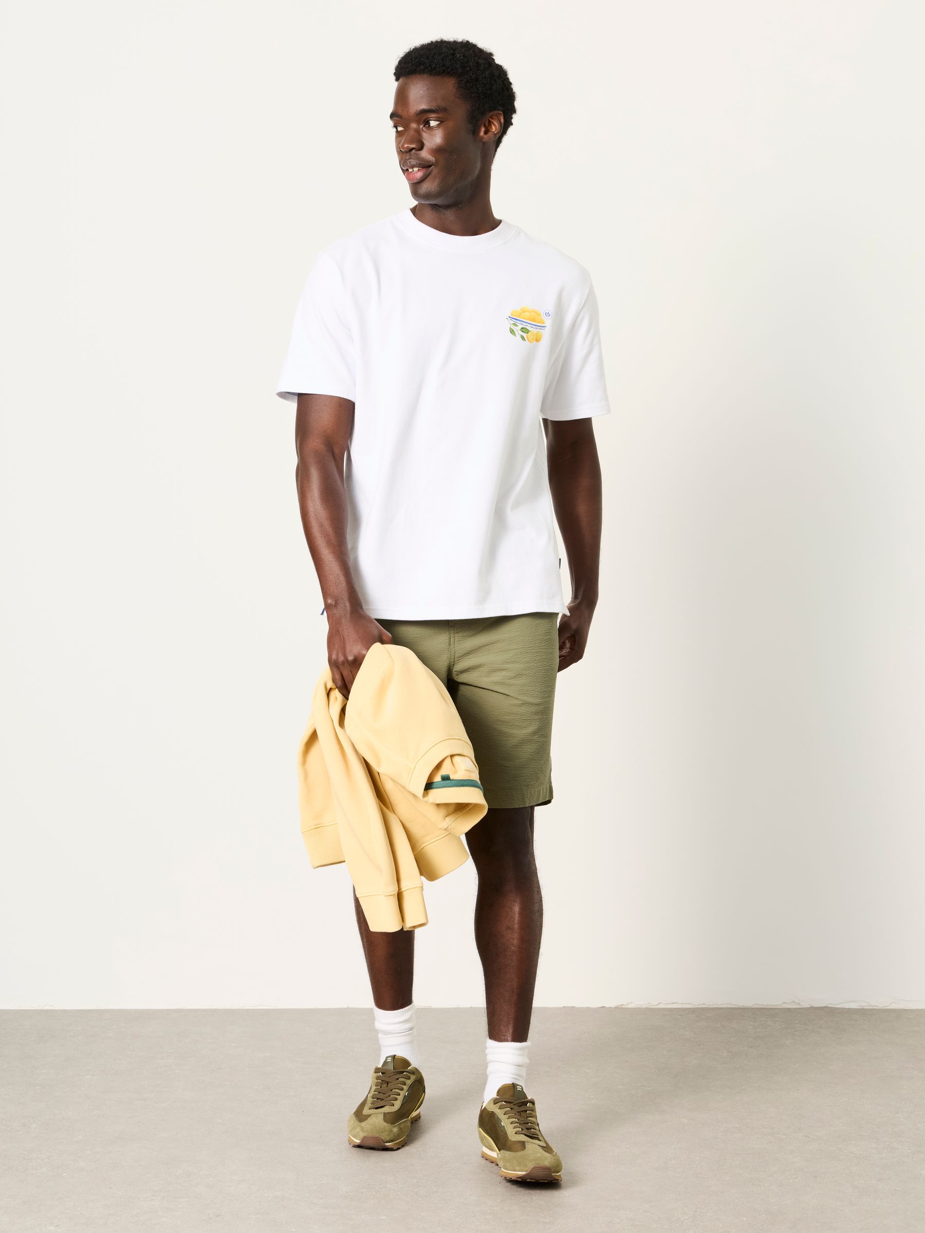 White Squeeze The Day Relaxed Graphic Tshirt - Image 5 of 7