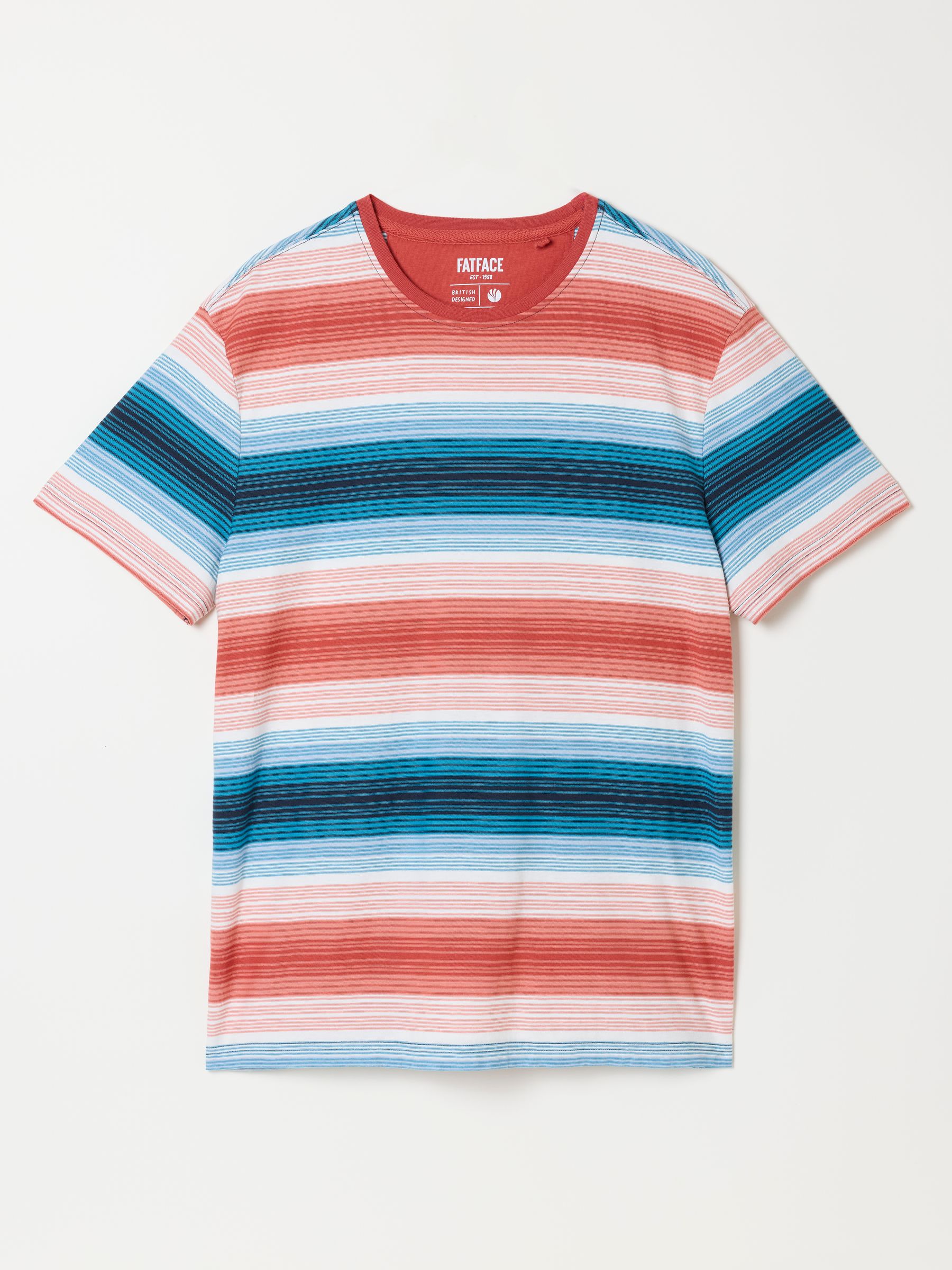 Terracotta Ombre Stripe T-Shirt - Image 5 of 5