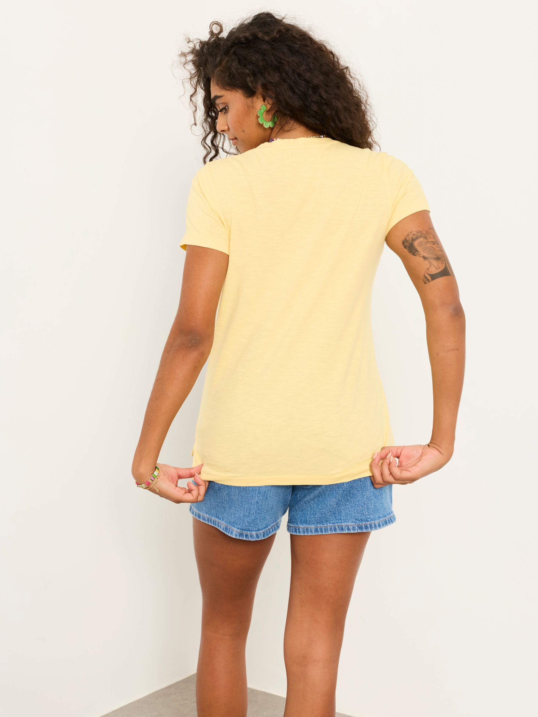 Demi Yellow V Neck T Shirt - Image 2 of 6
