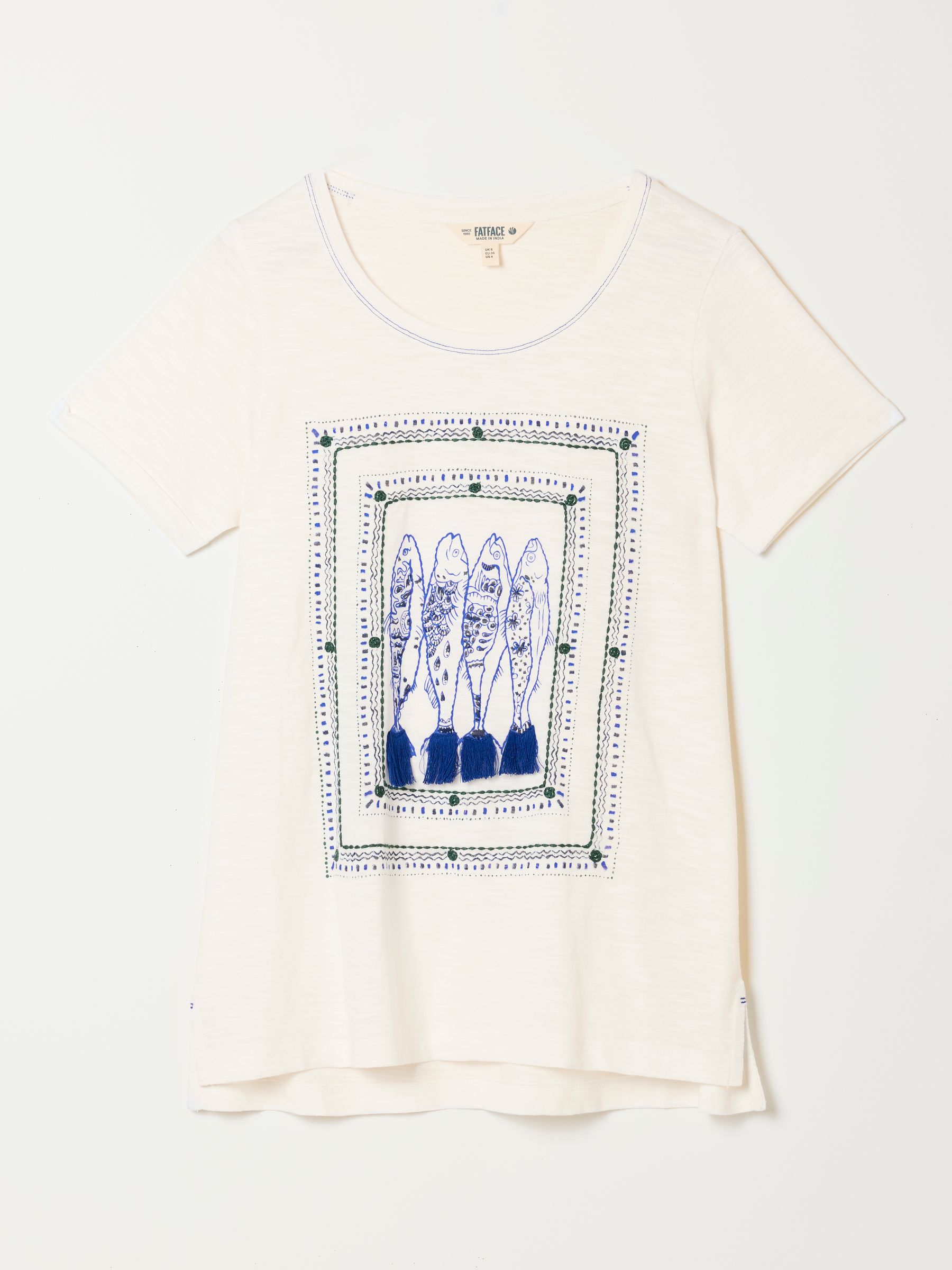 Natalie Ivory Sardines Graphic T Shirt - Image 7 of 7